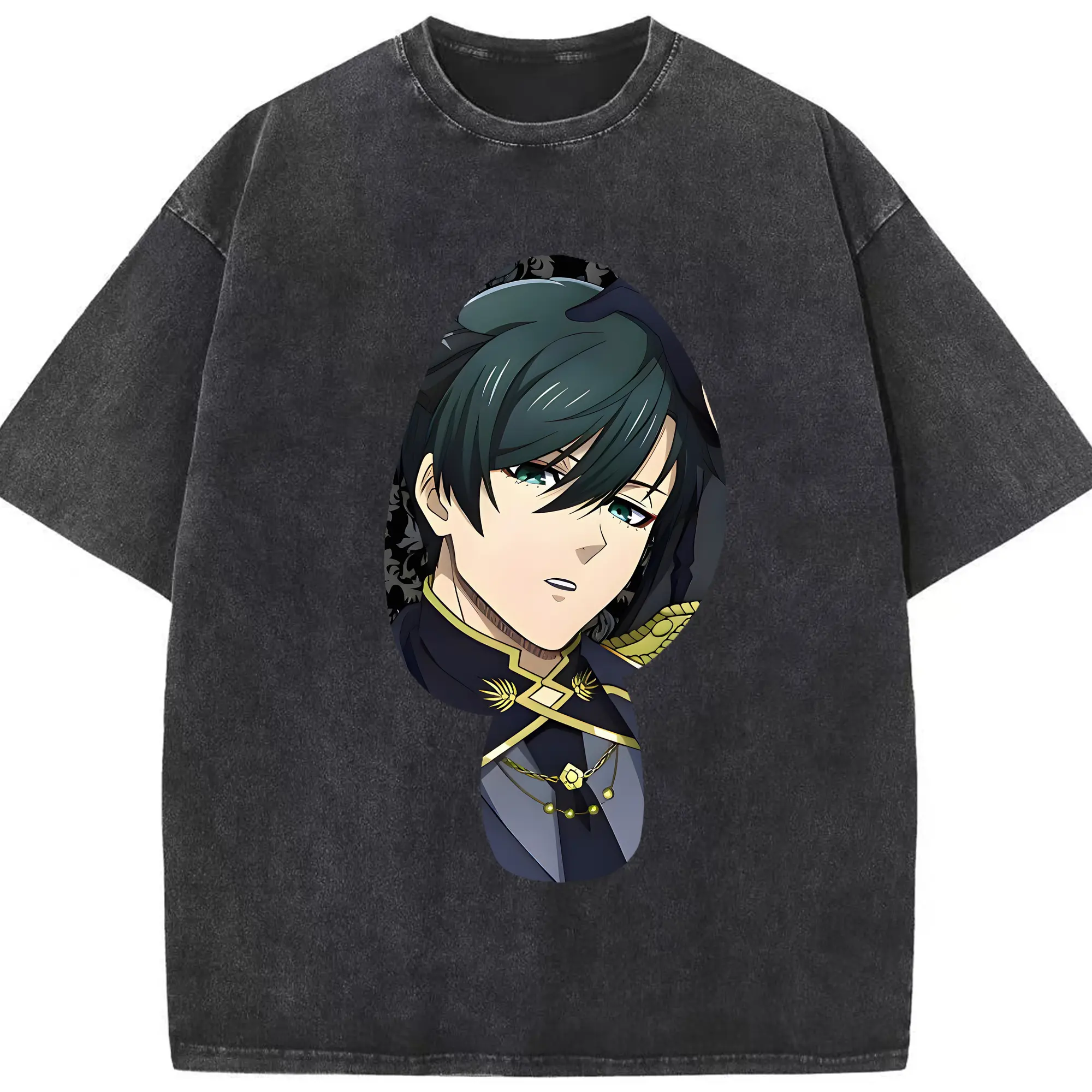 ブルーロック グッズ 糸師凛 - 綿100％ ヴィンテージ風 半袖Tシャツ ・ フロントプリント ・ 柔らか肌触り ・ 通気性 快適 ・ スポーツ カジュアル 外出用