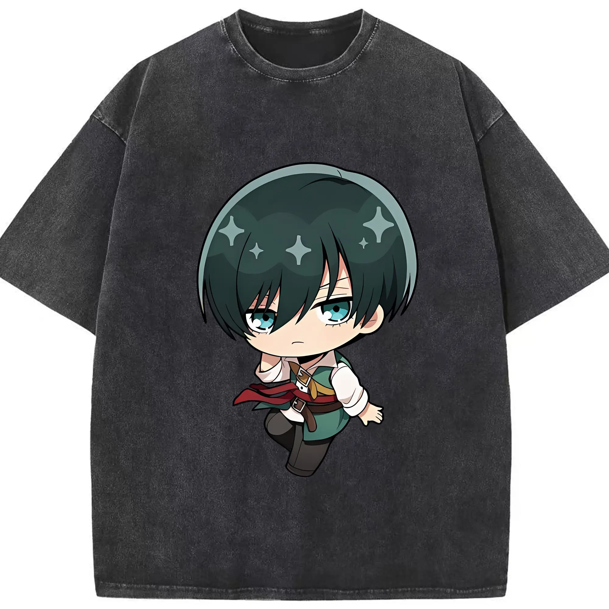 ブルーロック グッズ 糸師凛 - 綿100％ ヴィンテージ風 半袖Tシャツ ・ フロントプリント ・ 柔らか肌触り ・ 通気性 快適 ・ スポーツ カジュアル 外出用