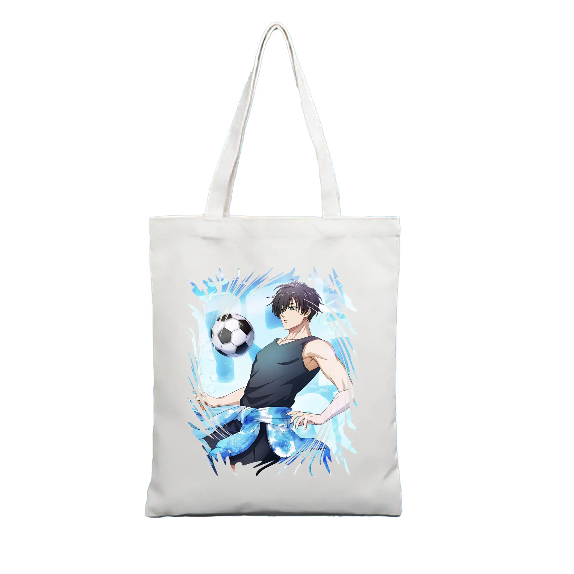 ブルーロック グッズ 糸師凛 - 縦型キャンバス手提げバッグ（トートバッグ） ・ キャンバス素材 ・ ショッピング用 ・ 軽量 丈夫 お手入れ簡単