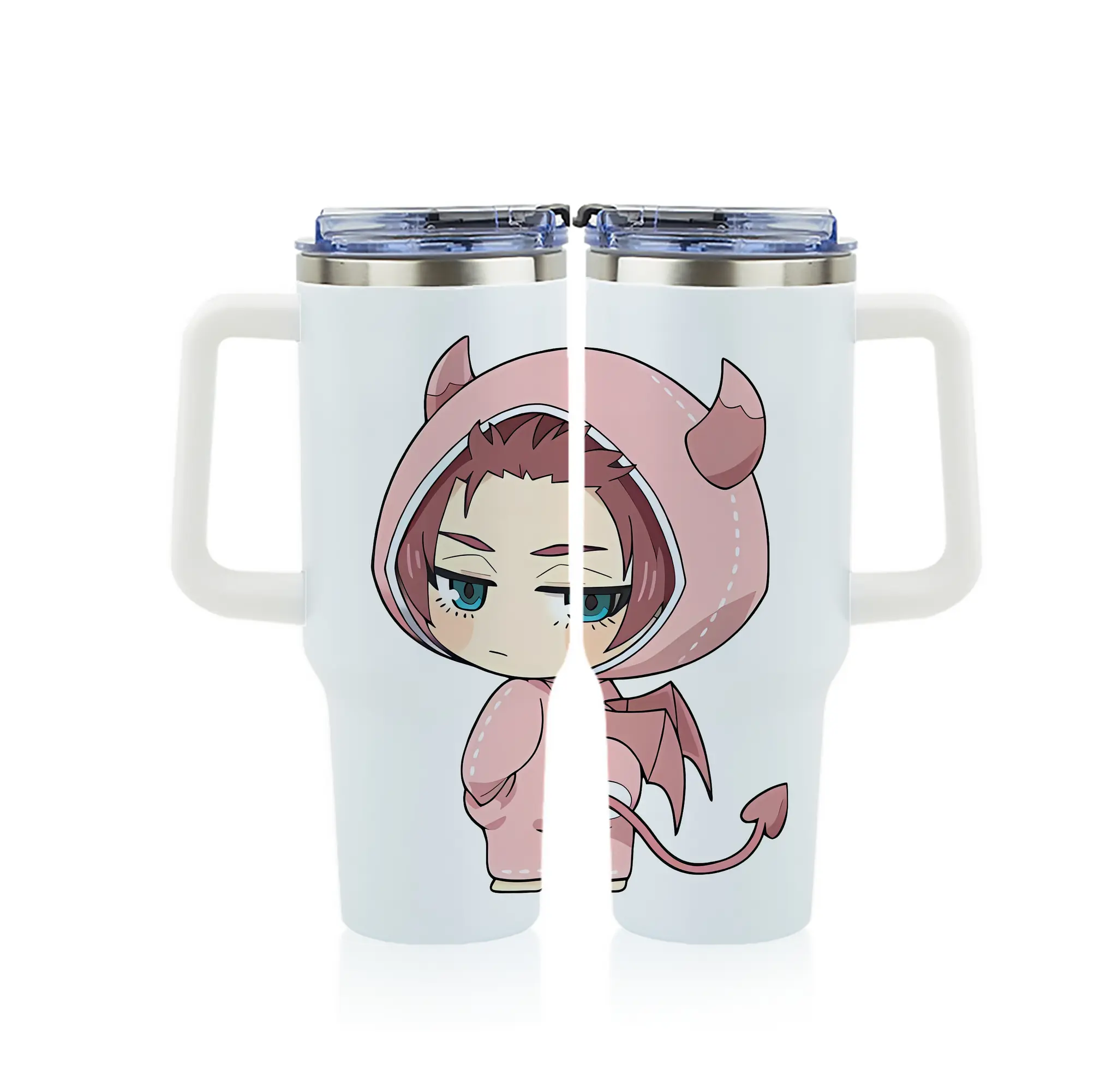 ブルーロック グッズ 糸師冴 - 1200mL フルプリント車用タンブラー ・ 304ステンレス 内側 ・ 201ステンレス 外側 ・ 保温 保冷 ・ 通勤 ドライブ アウトドア用