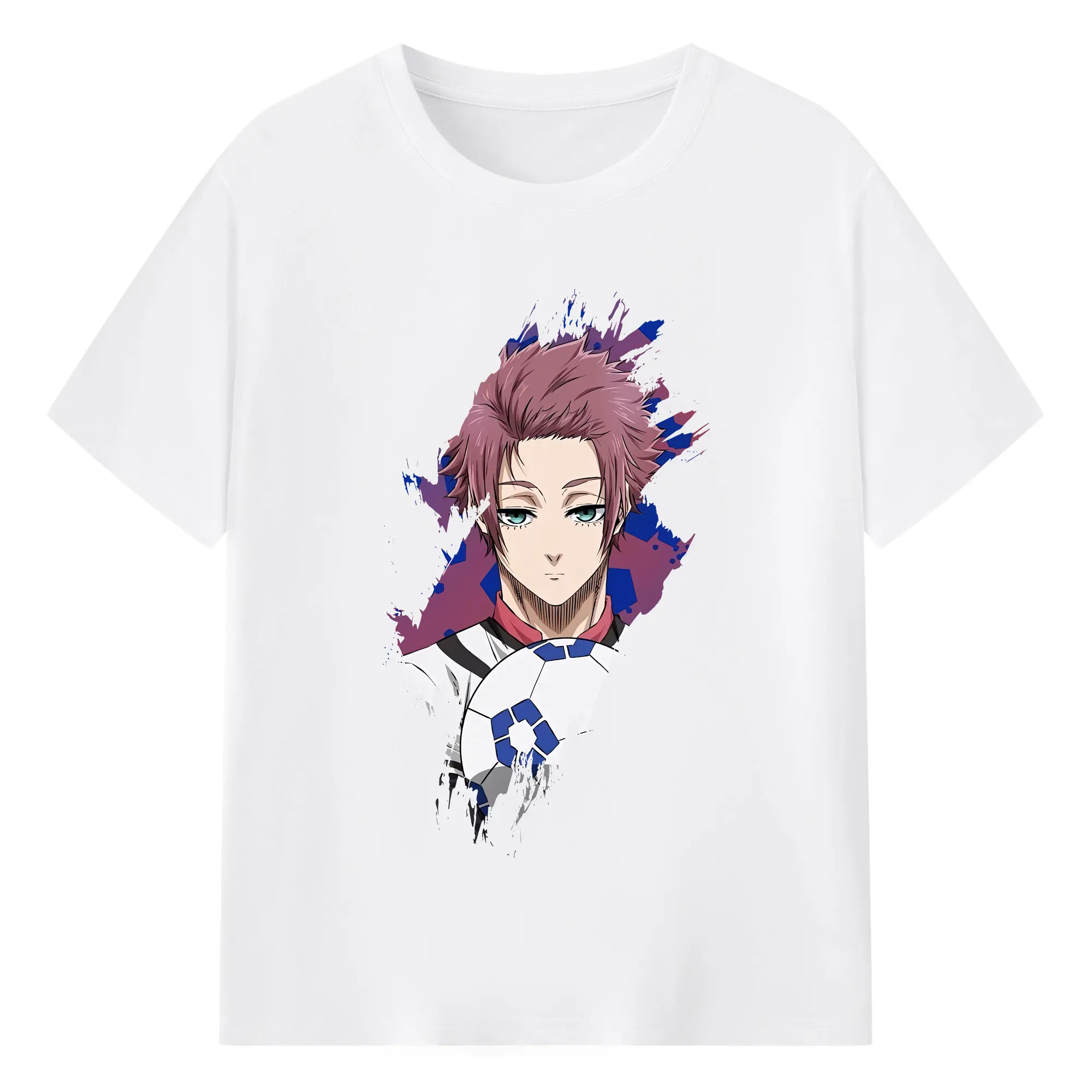 ブルーロック グッズ 糸師冴 - 綿100％ 半袖Tシャツ ・ フロントプリント ・ 快適 通気性 ・ 日常使い 散歩 スポーツ用