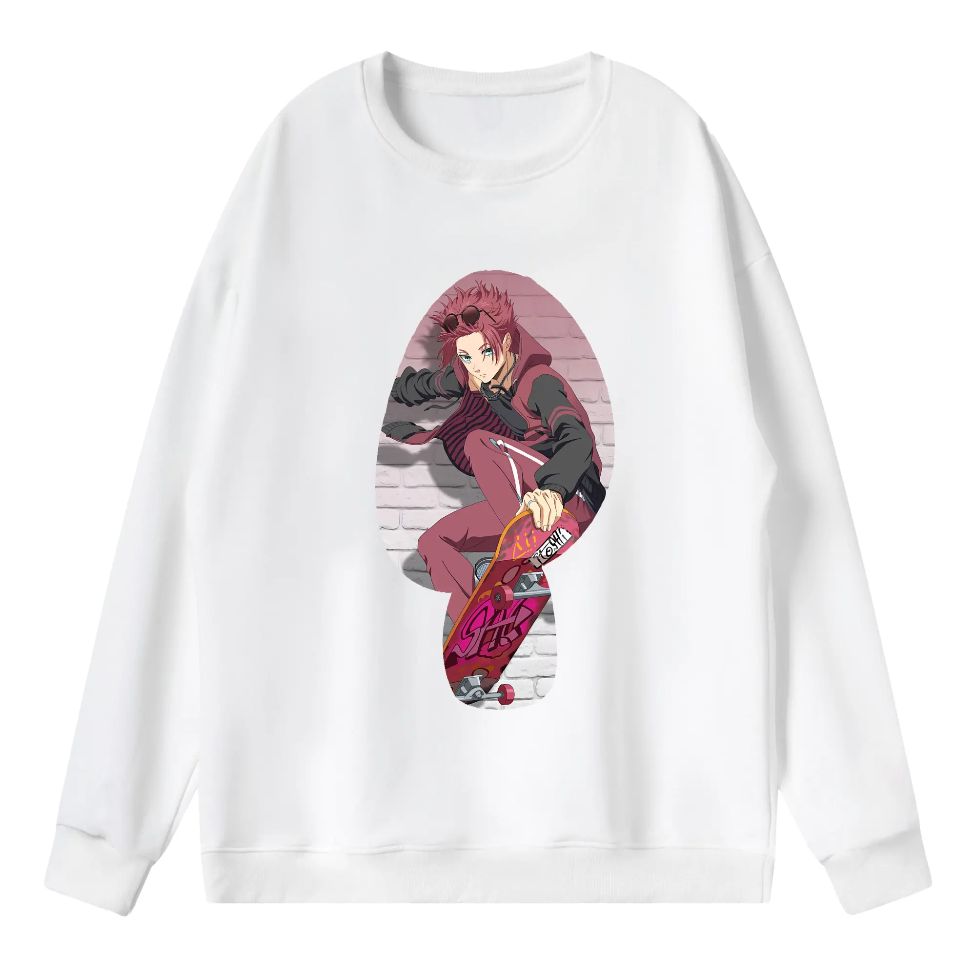 ブルーロック グッズ 糸師冴 - 薄手 クルーネック スウェット 裏毛260g · ポリエステル 春秋向け カジュアル 男女兼用 · トレーナー デイリー スポーツ 散歩に最適