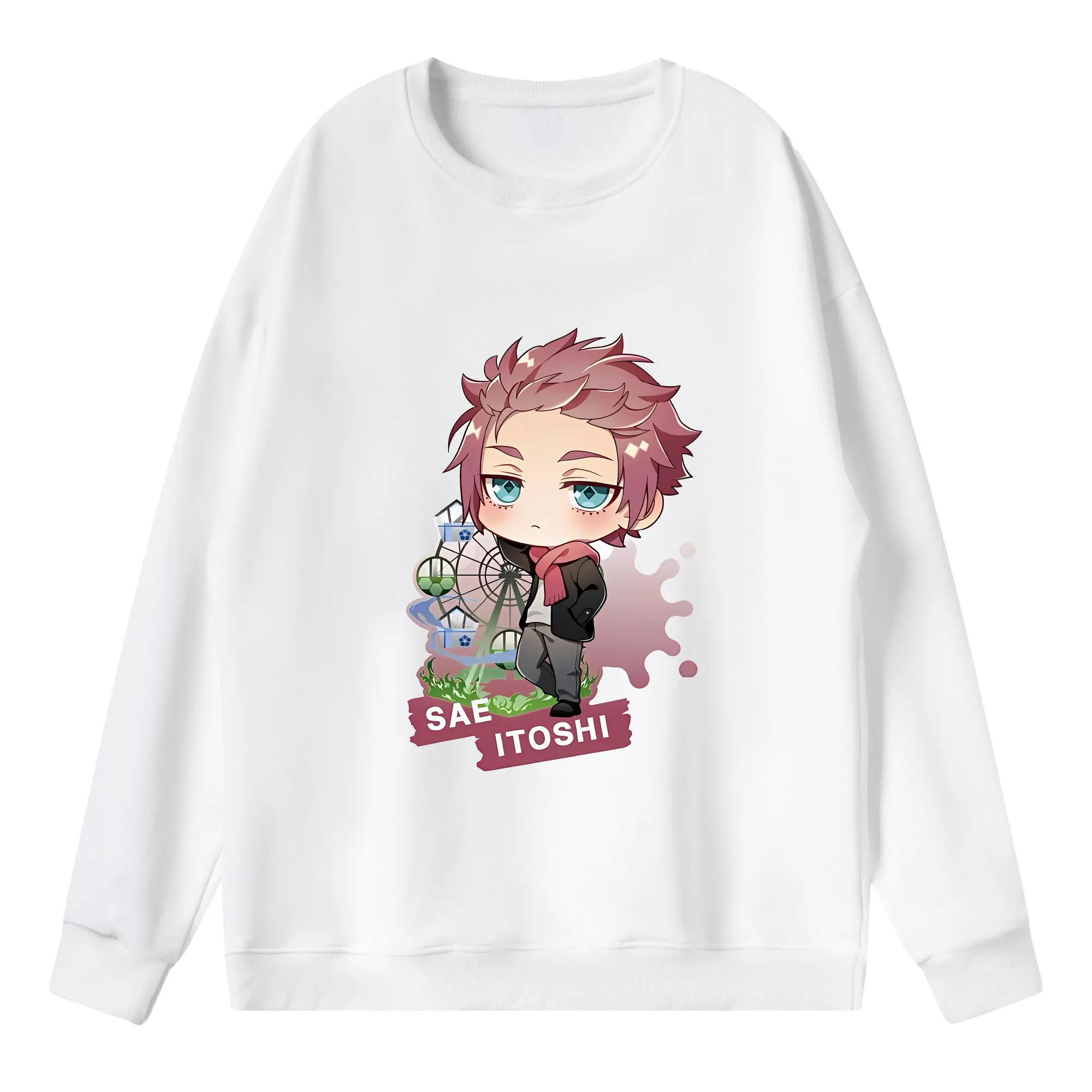 ブルーロック グッズ 糸師冴 - 薄手 クルーネック スウェット 裏毛260g · ポリエステル 春秋向け カジュアル 男女兼用 · トレーナー デイリー スポーツ 散歩に最適