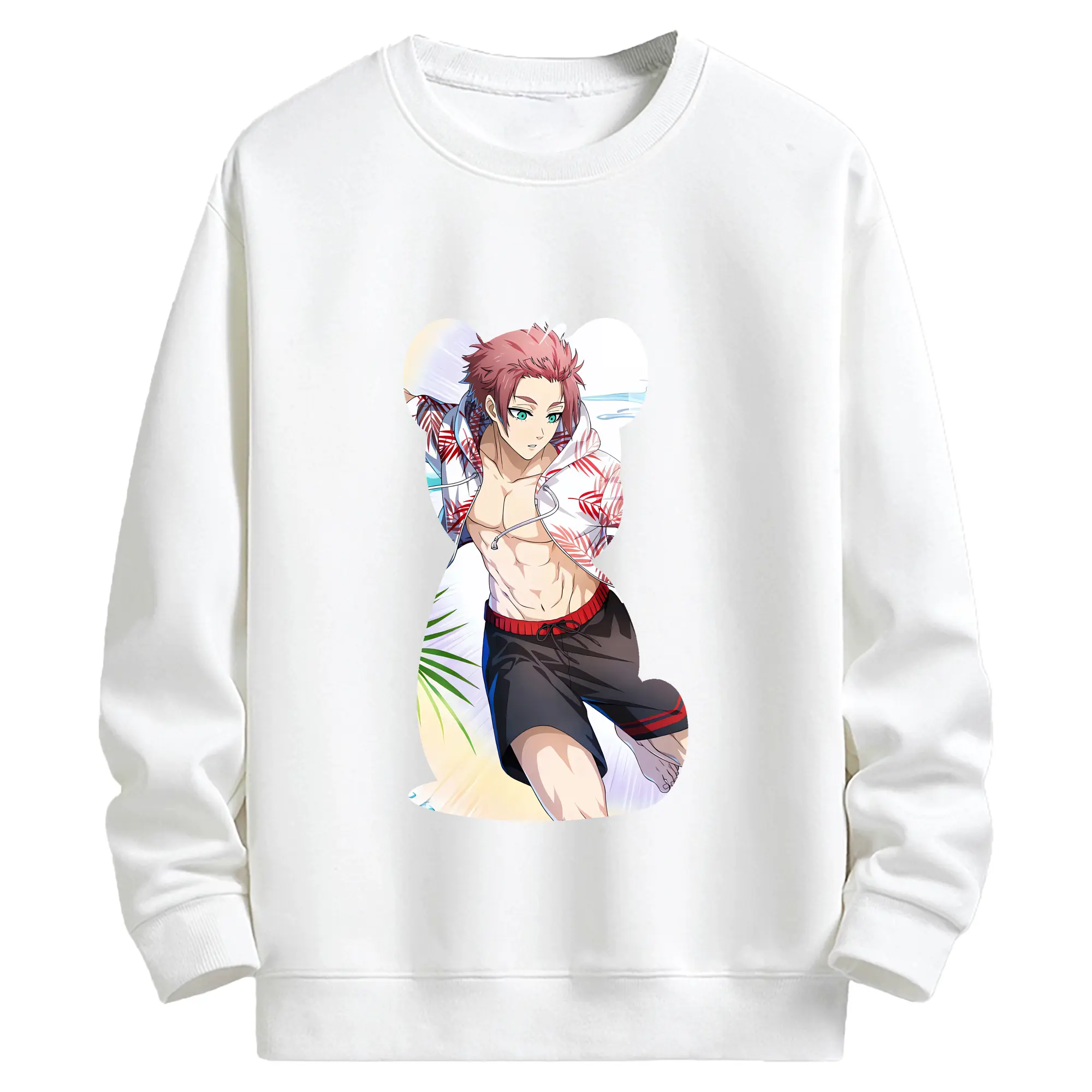 ブルーロック グッズ 糸師冴 - キッズ クルーネックスウェットシャツ ・ フロントプリント ・ 綿80％ ポリエステル20％ ・ 快適 通学 スポーツ 日常使い お散歩用