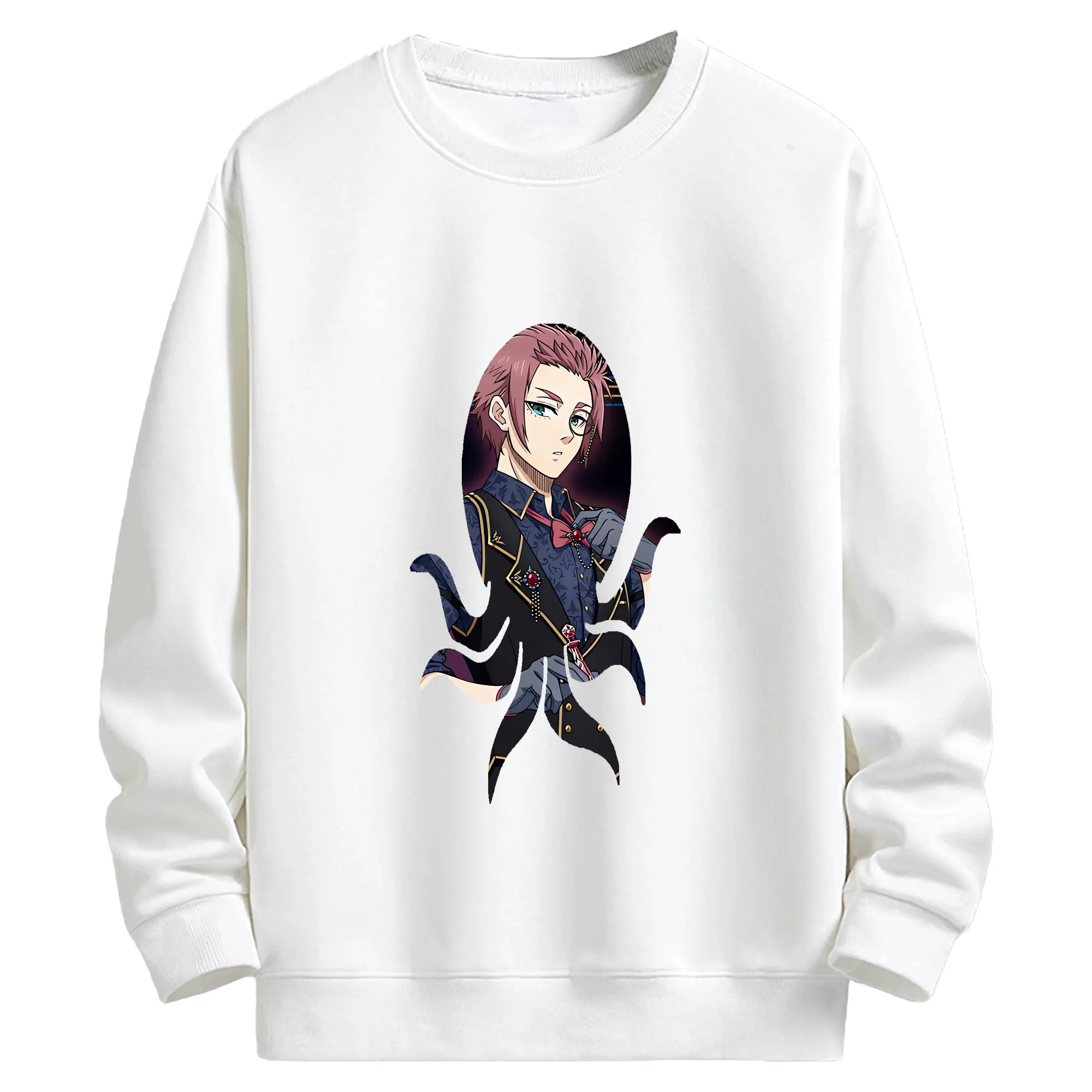 ブルーロック グッズ 糸師冴 - キッズ クルーネックスウェットシャツ ・ フロントプリント ・ 綿80％ ポリエステル20％ ・ 快適 通学 スポーツ 日常使い お散歩用