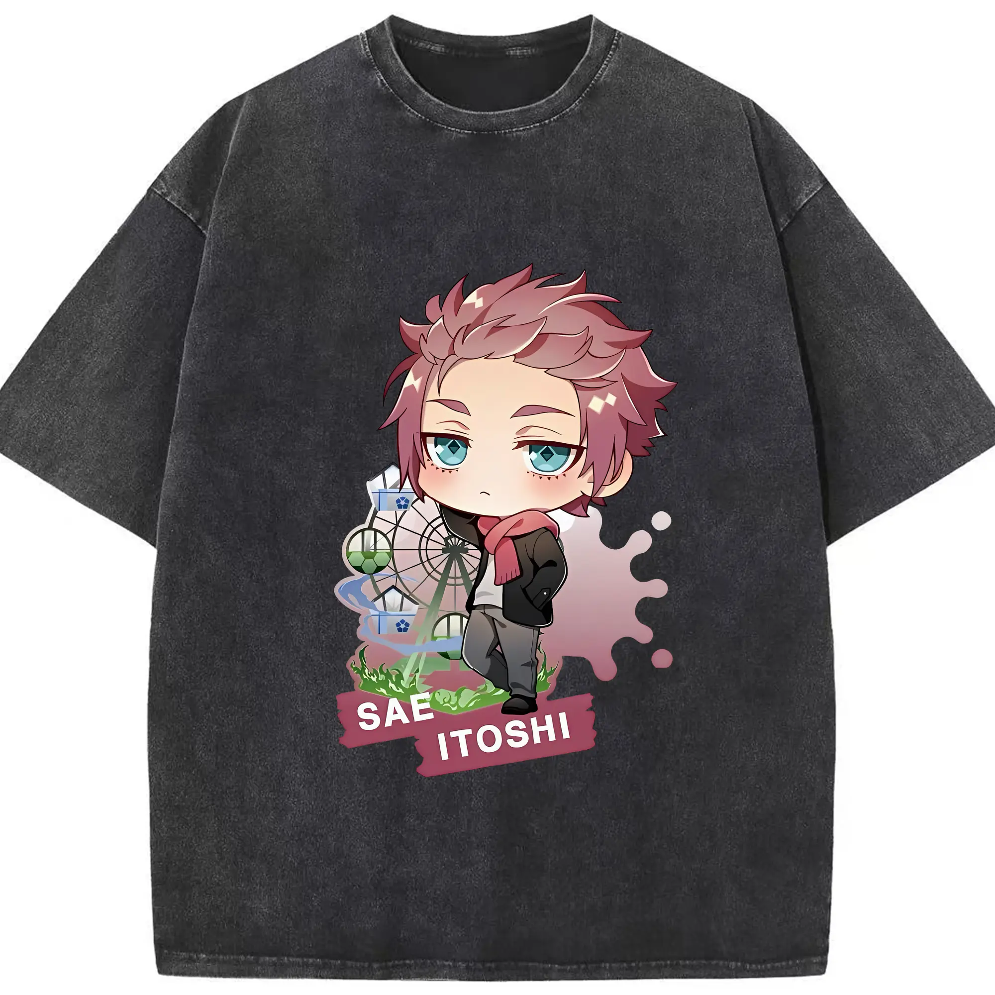 ブルーロック グッズ 糸師冴 - 綿100％ ヴィンテージ風 半袖Tシャツ ・ フロントプリント ・ 柔らか肌触り ・ 通気性 快適 ・ スポーツ カジュアル 外出用