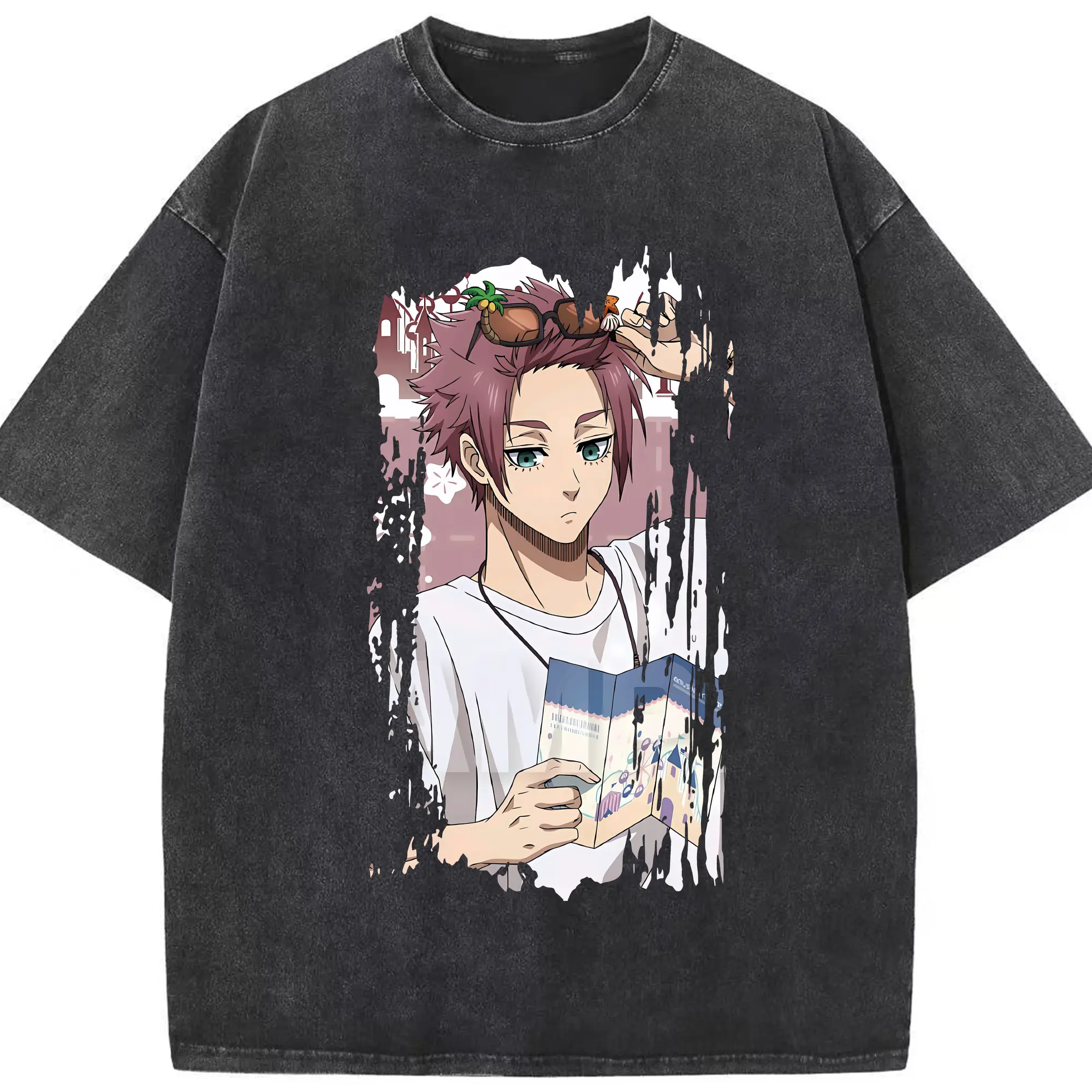 ブルーロック グッズ 糸師冴 - 綿100％ ヴィンテージ風 半袖Tシャツ ・ フロントプリント ・ 柔らか肌触り ・ 通気性 快適 ・ スポーツ カジュアル 外出用