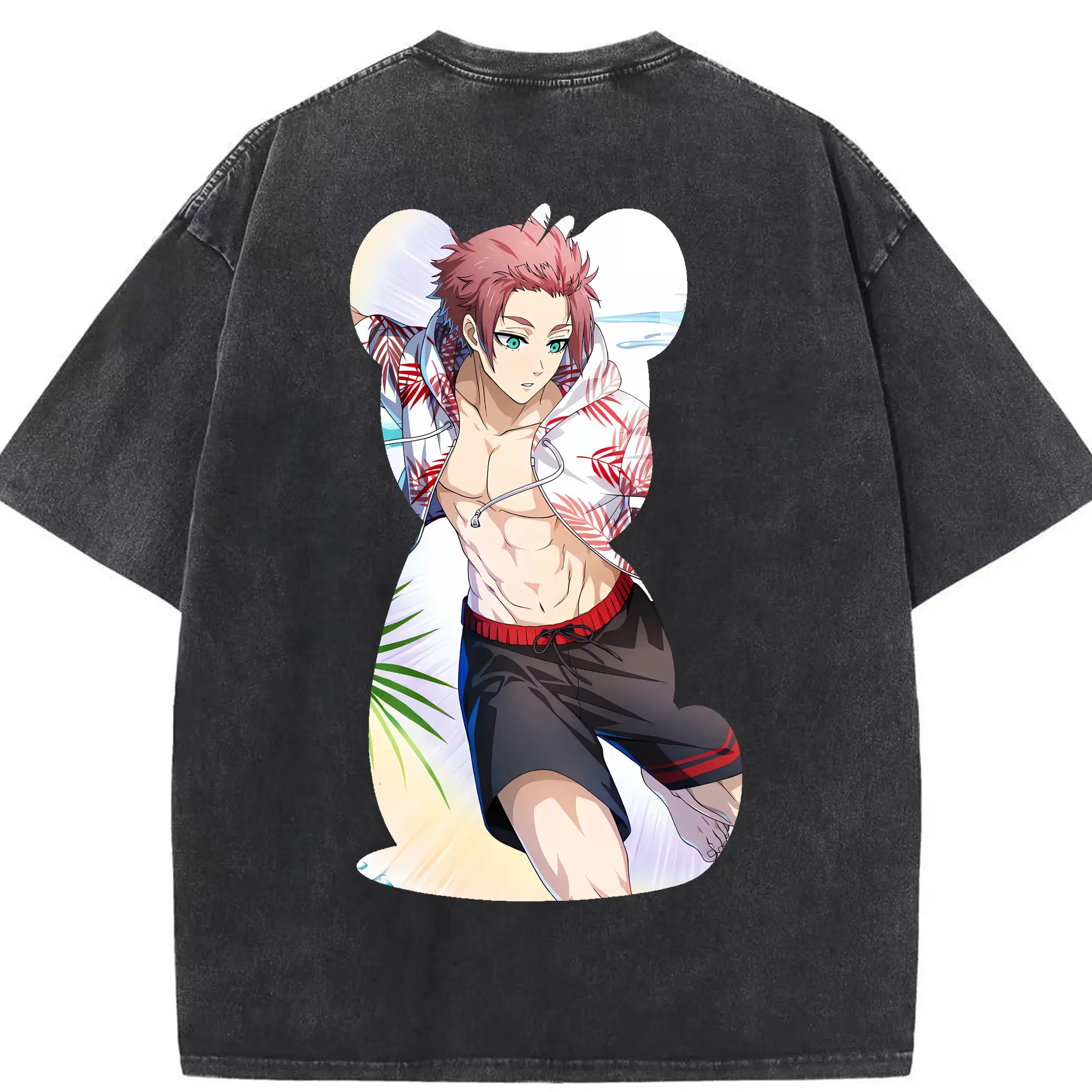 ブルーロック グッズ 糸師冴 - 綿100％ ヴィンテージ風 半袖Tシャツ ・ 背面プリント ・ 柔らか肌触り ・ 通気性 快適 ・ スポーツ カジュアル 外出用