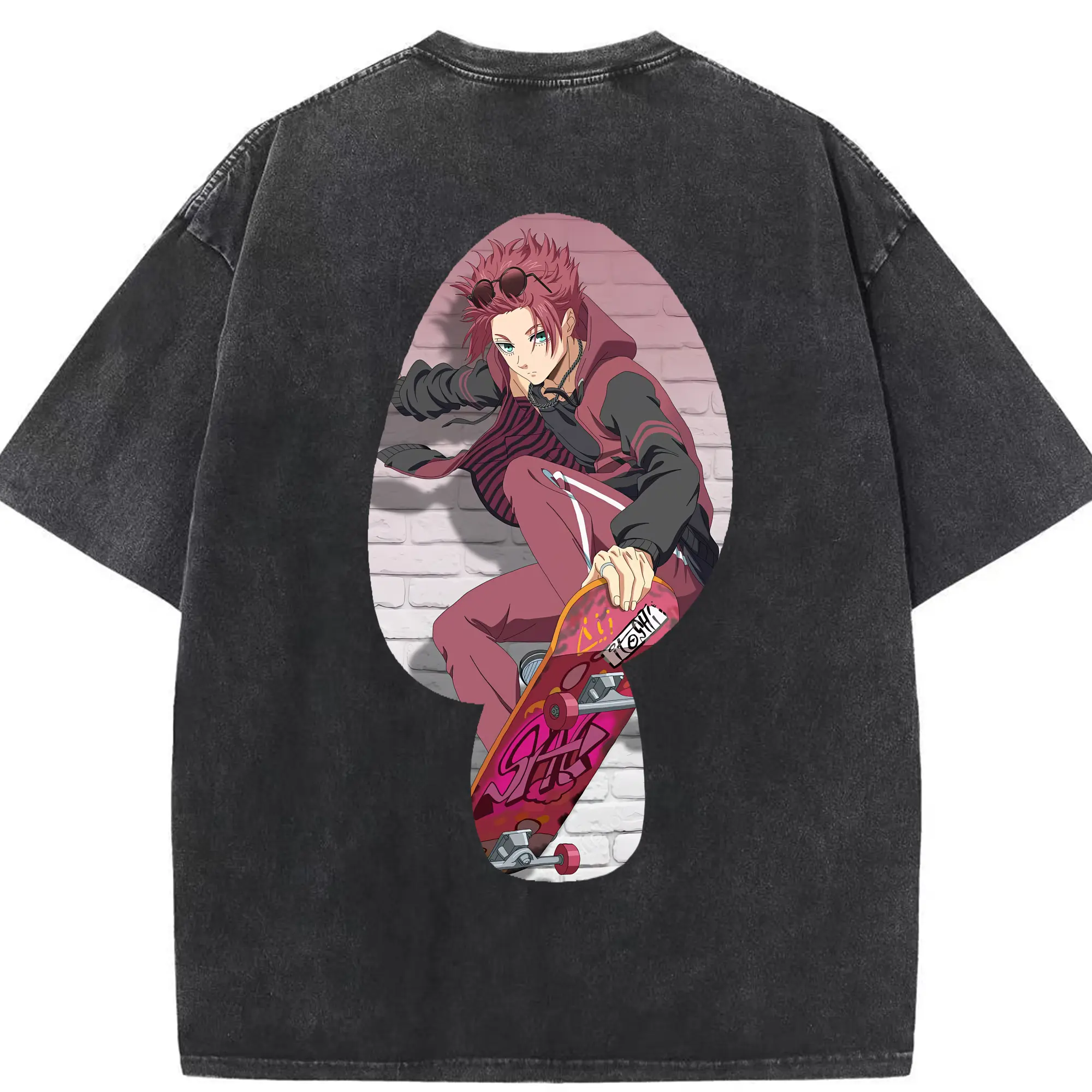 ブルーロック グッズ 糸師冴 - 綿100％ ヴィンテージ風 半袖Tシャツ ・ 背面プリント ・ 柔らか肌触り ・ 通気性 快適 ・ スポーツ カジュアル 外出用