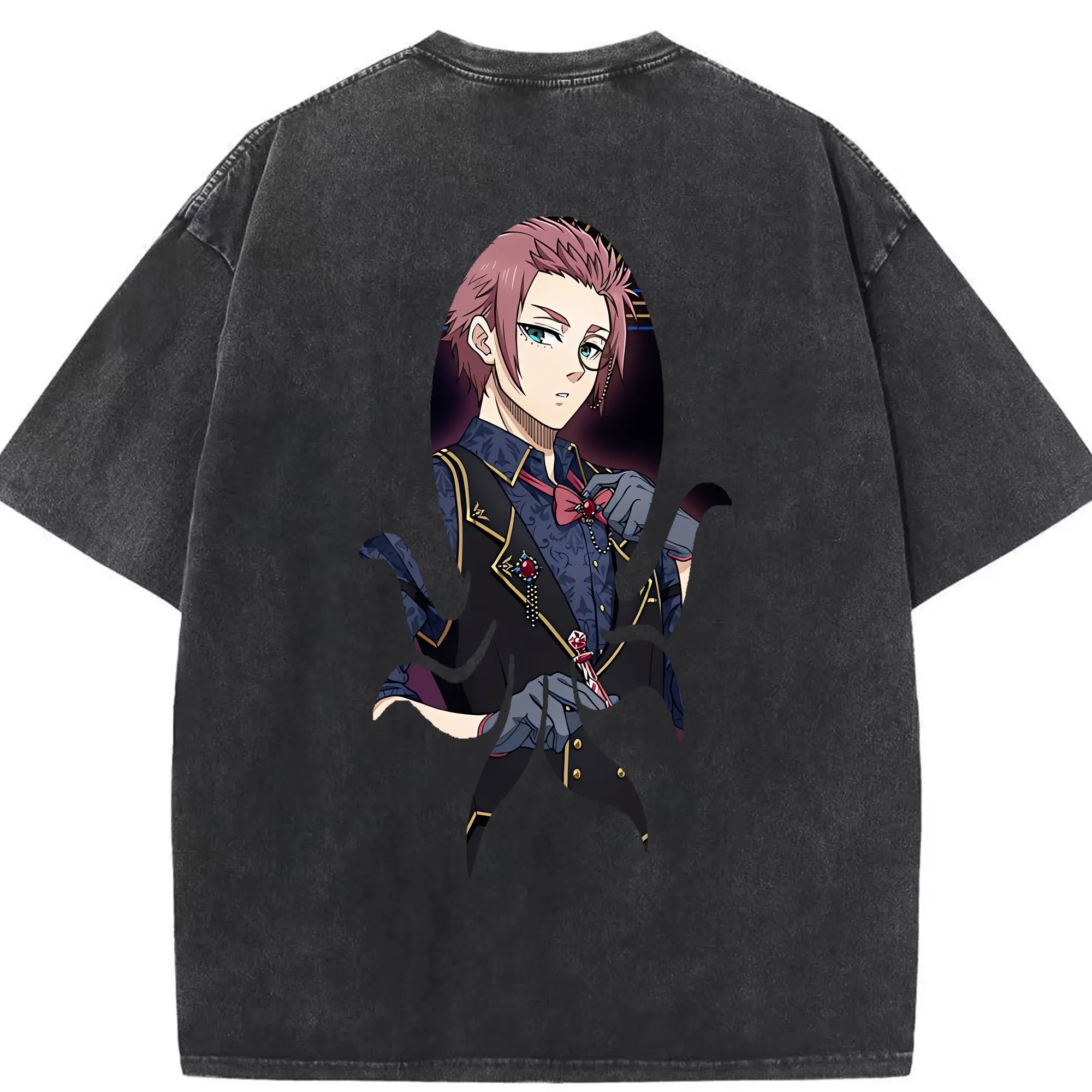 ブルーロック グッズ 糸師冴 - 綿100％ ヴィンテージ風 半袖Tシャツ ・ 背面プリント ・ 柔らか肌触り ・ 通気性 快適 ・ スポーツ カジュアル 外出用