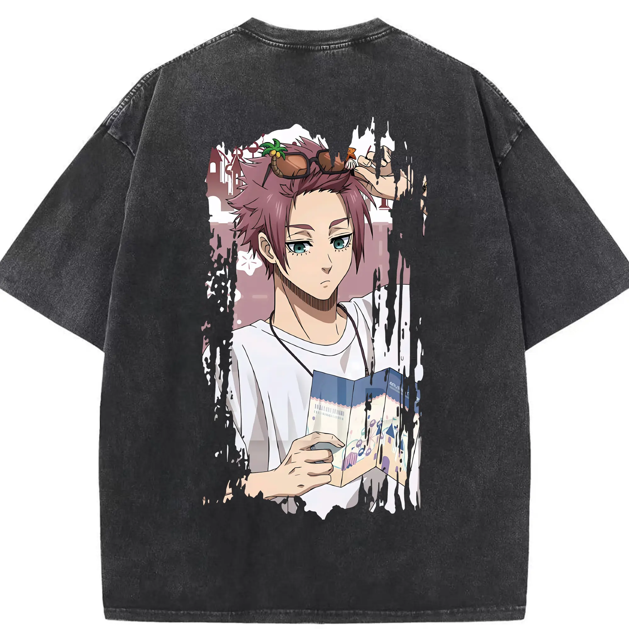 ブルーロック グッズ 糸師冴 - 綿100％ ヴィンテージ風 半袖Tシャツ ・ 背面プリント ・ 柔らか肌触り ・ 通気性 快適 ・ スポーツ カジュアル 外出用