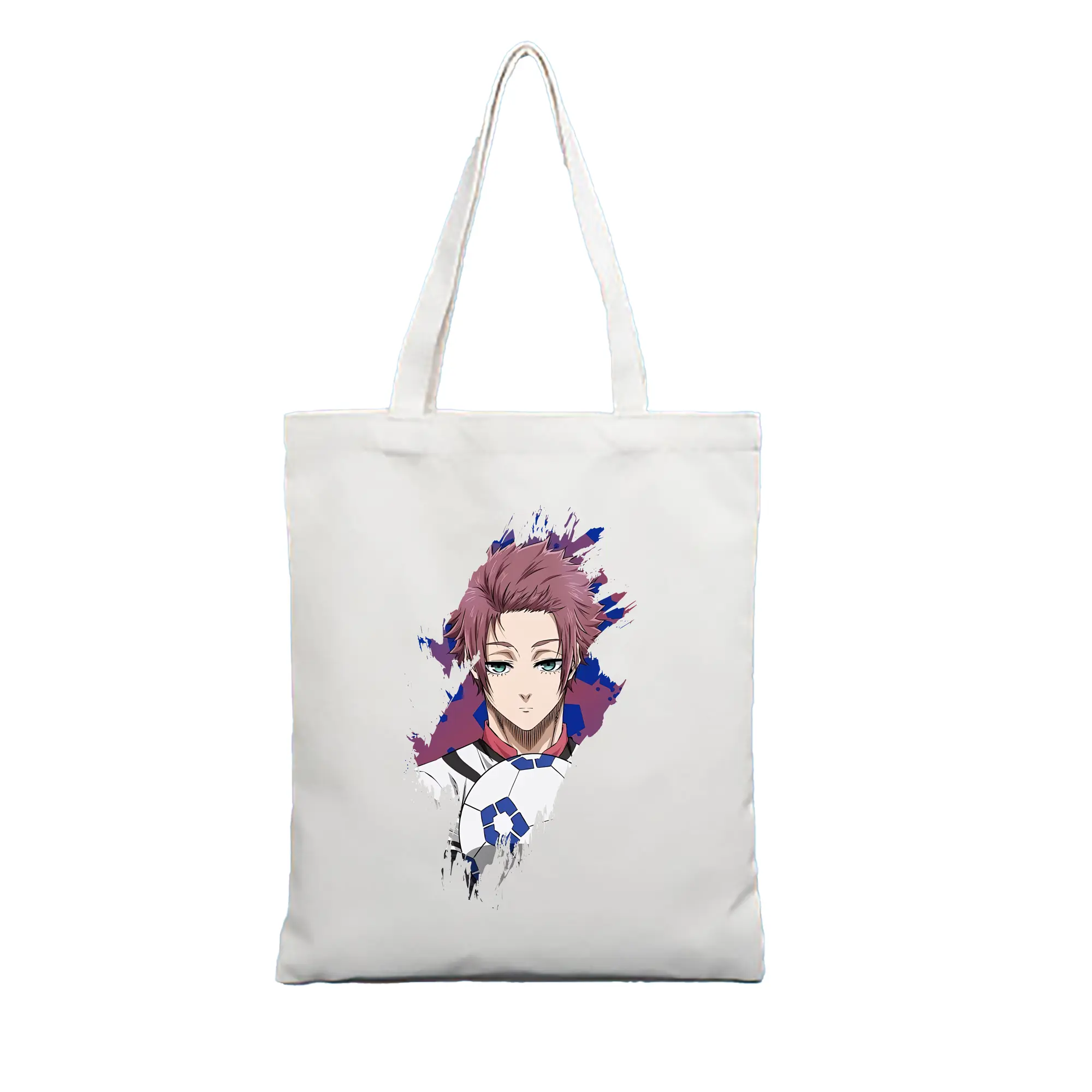 ブルーロック グッズ 糸師冴 - 縦型キャンバス手提げバッグ（トートバッグ） ・ キャンバス素材 ・ ショッピング用 ・ 軽量 丈夫 お手入れ簡単
