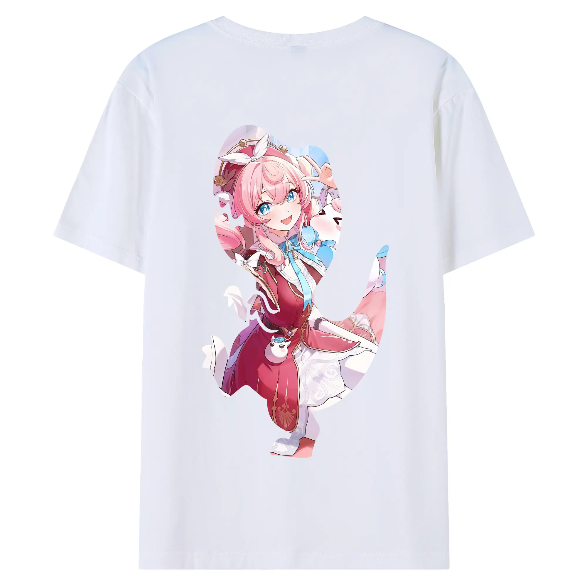 鳴潮 グッズ アンコ - 綿100％ 半袖Tシャツ ・ バックプリント ・ 快適 通気性 ・ 日常使い 散歩 スポーツ用