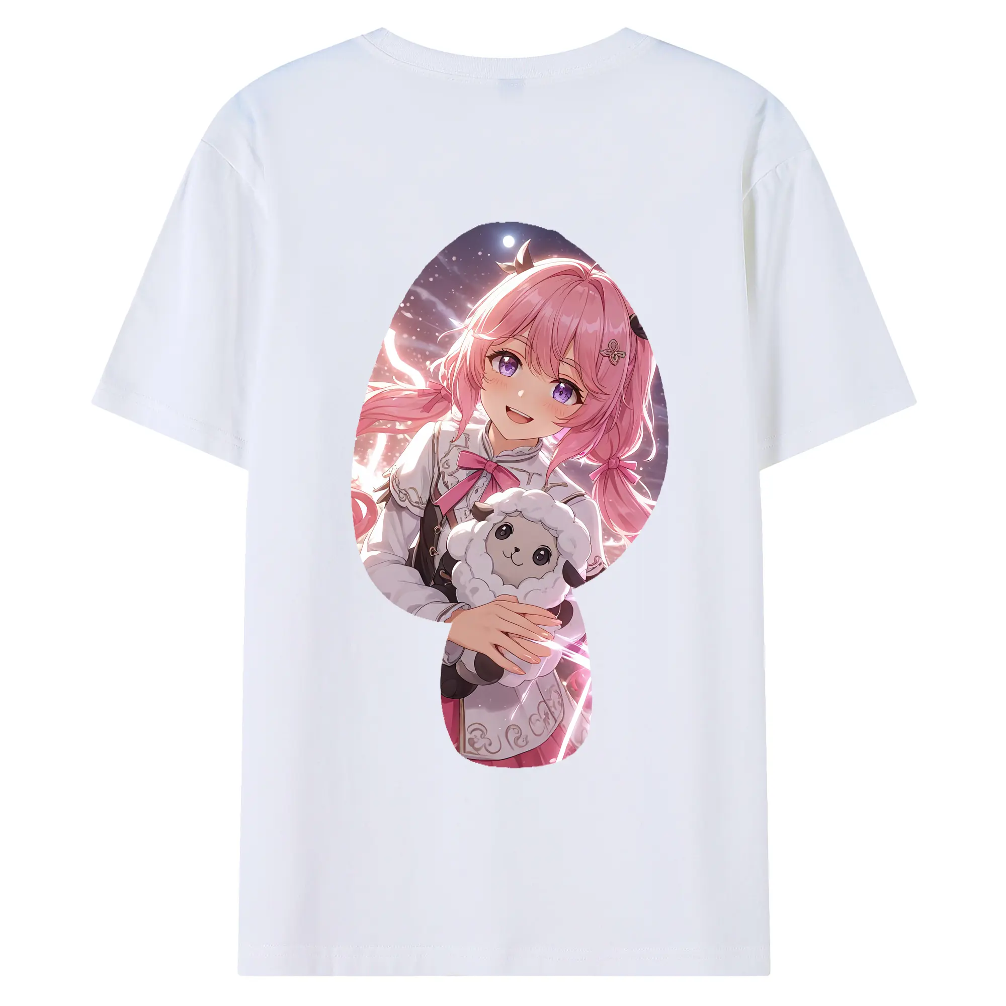 鳴潮 グッズ アンコ - 綿100％ 半袖Tシャツ ・ バックプリント ・ 快適 通気性 ・ 日常使い 散歩 スポーツ用