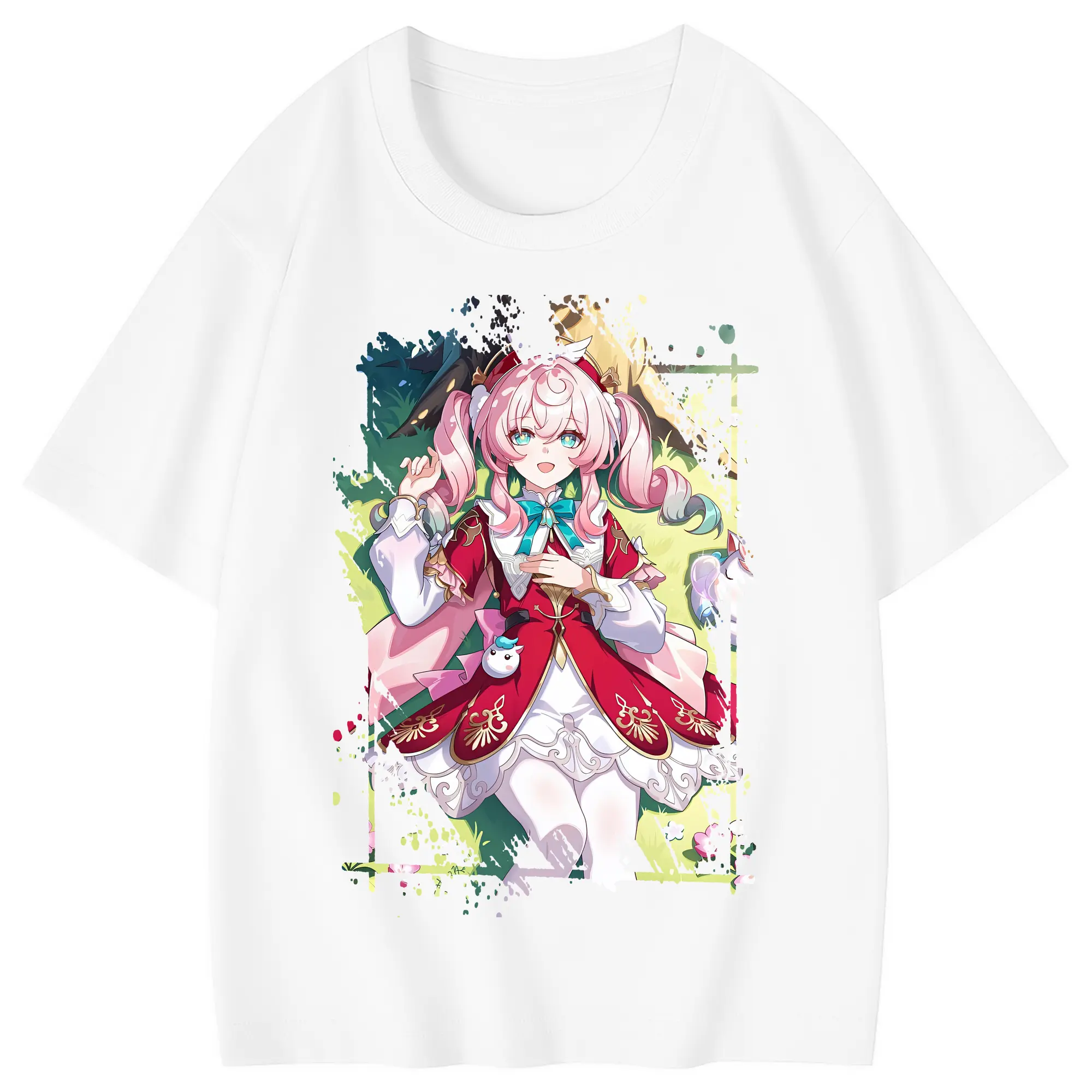 鳴潮 グッズ アンコ - 綿100％ キッズTシャツ ・ フロントプリント ・ 快適 通気性 ・ スポーツ カジュアル 散歩用