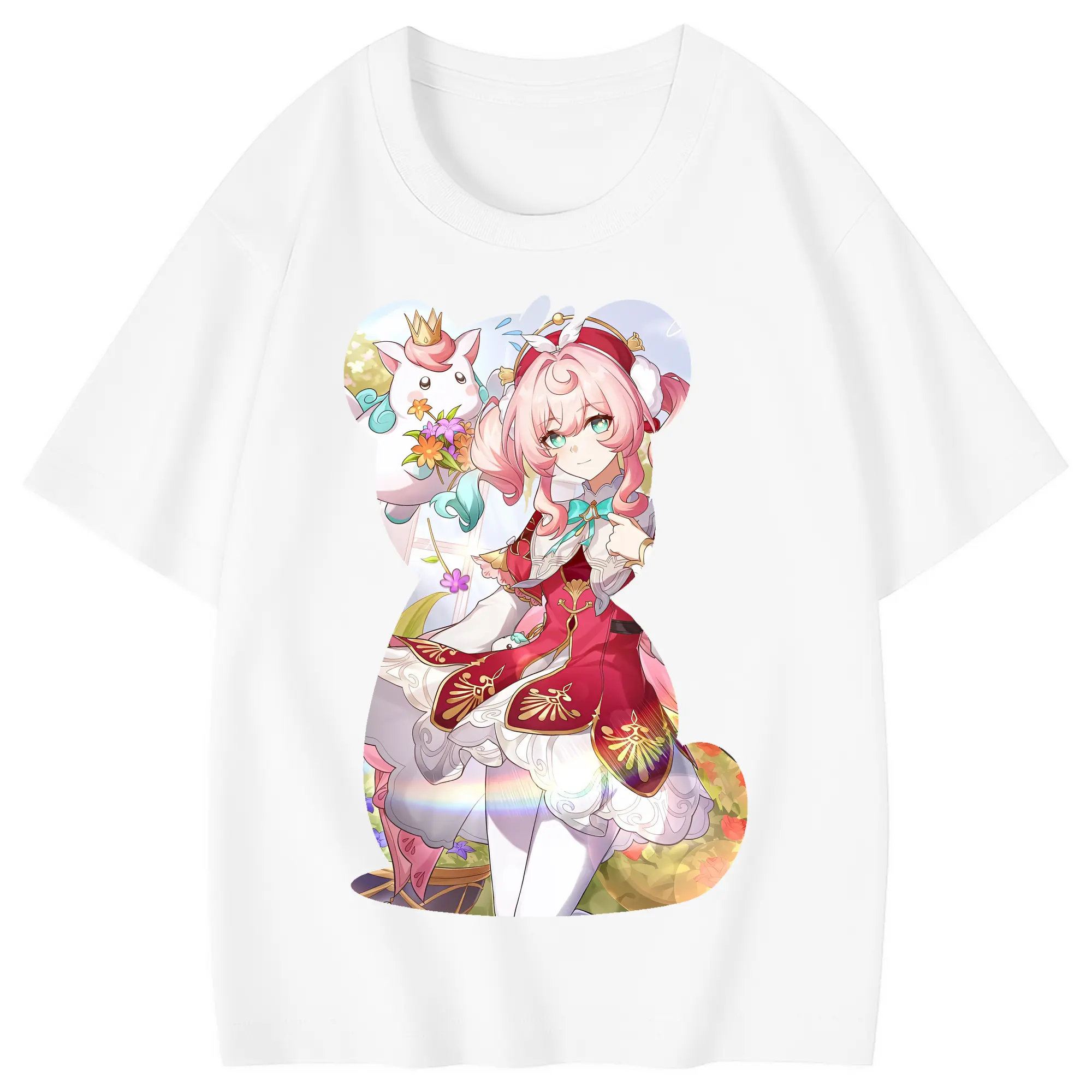 鳴潮 グッズ アンコ - 綿100％ キッズTシャツ ・ フロントプリント ・ 快適 通気性 ・ スポーツ カジュアル 散歩用