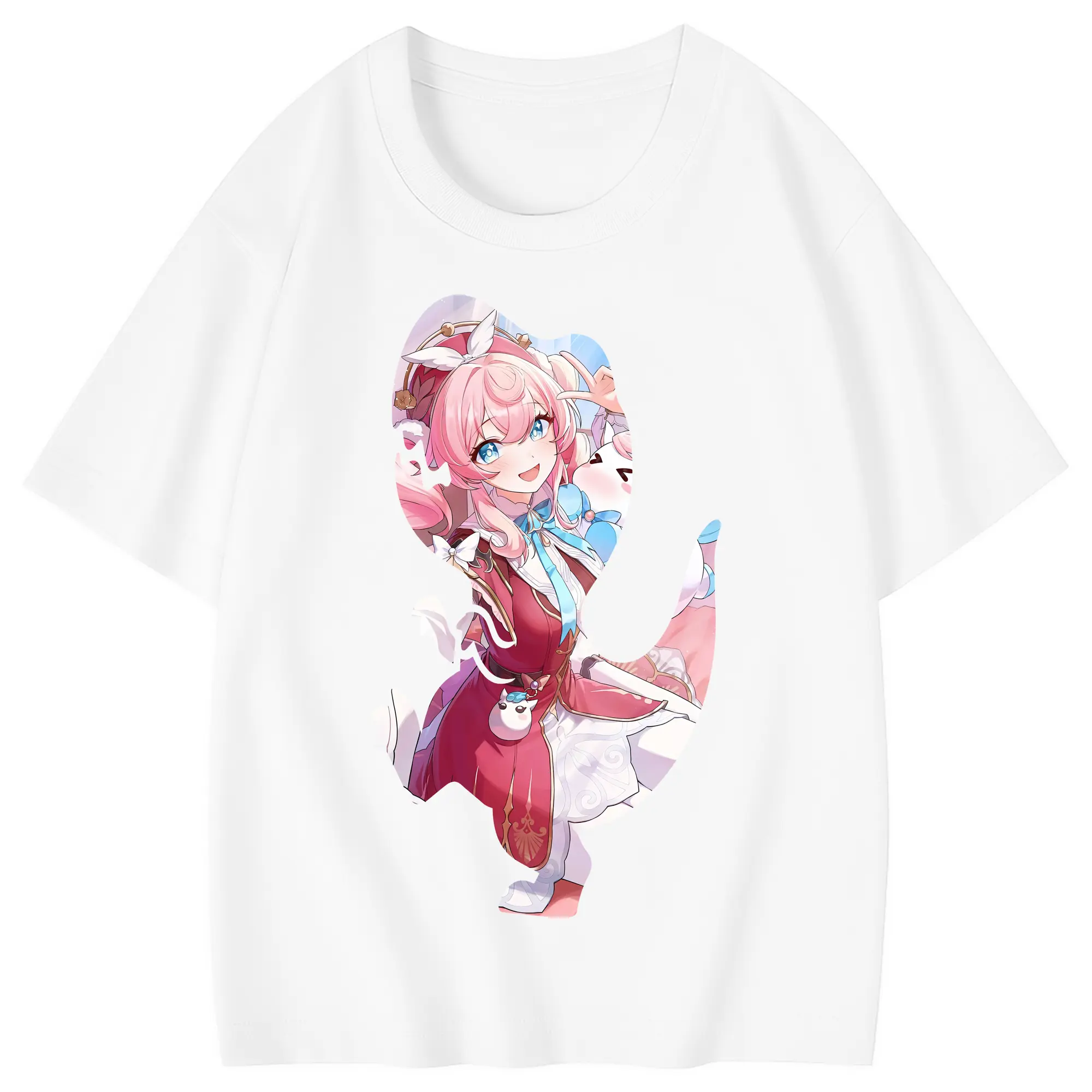 鳴潮 グッズ アンコ - 綿100％ キッズTシャツ ・ フロントプリント ・ 快適 通気性 ・ スポーツ カジュアル 散歩用