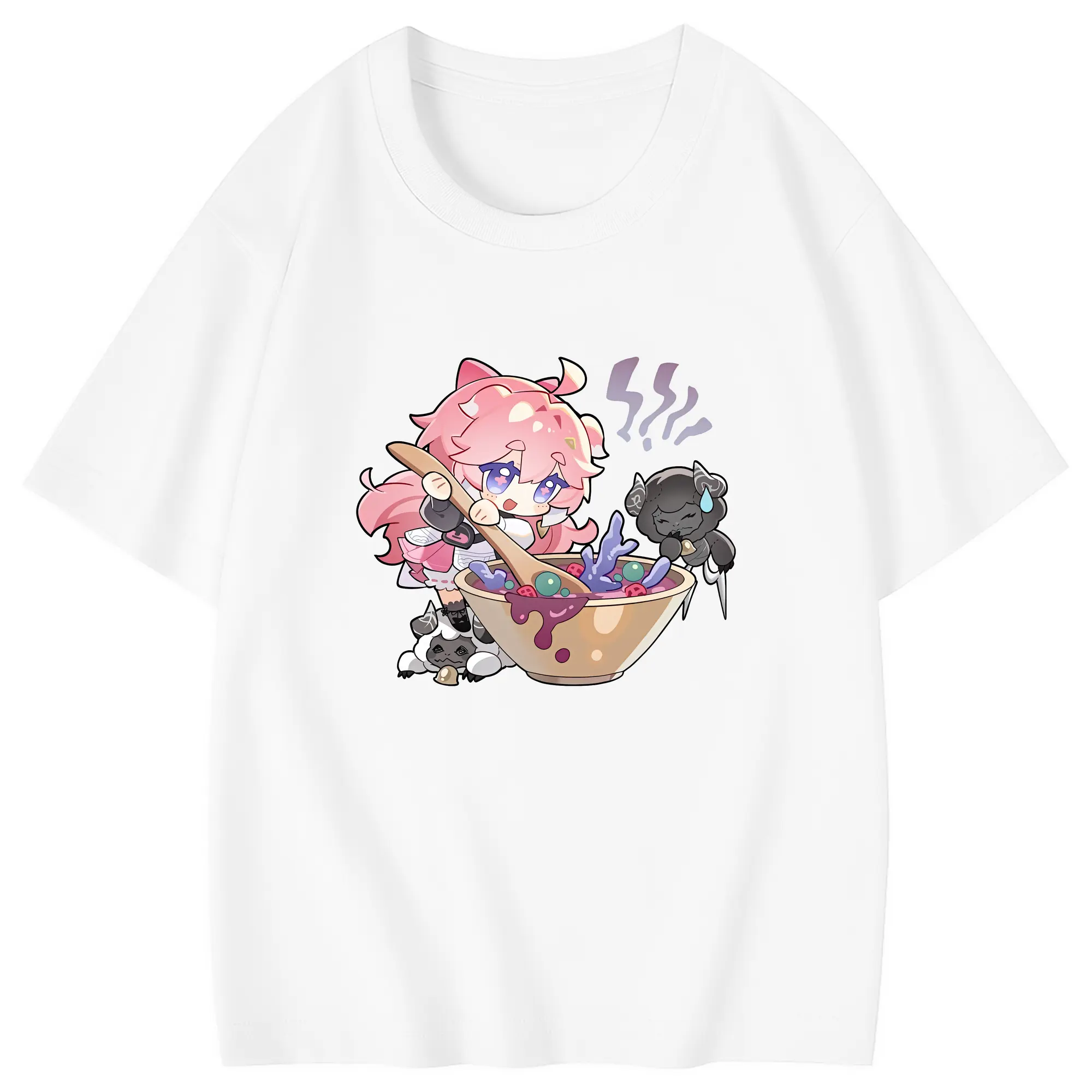 鳴潮 グッズ アンコ - 綿100％ キッズTシャツ ・ フロントプリント ・ 快適 通気性 ・ スポーツ カジュアル 散歩用