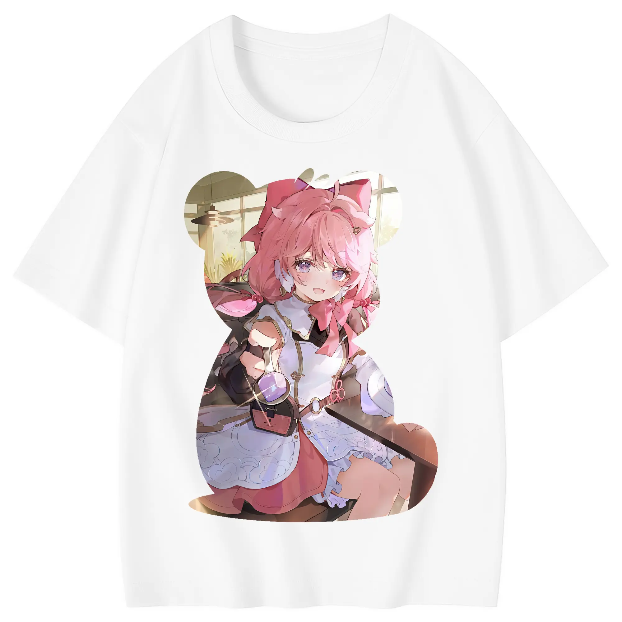 鳴潮 グッズ アンコ - 綿100％ キッズTシャツ ・ フロントプリント ・ 快適 通気性 ・ スポーツ カジュアル 散歩用