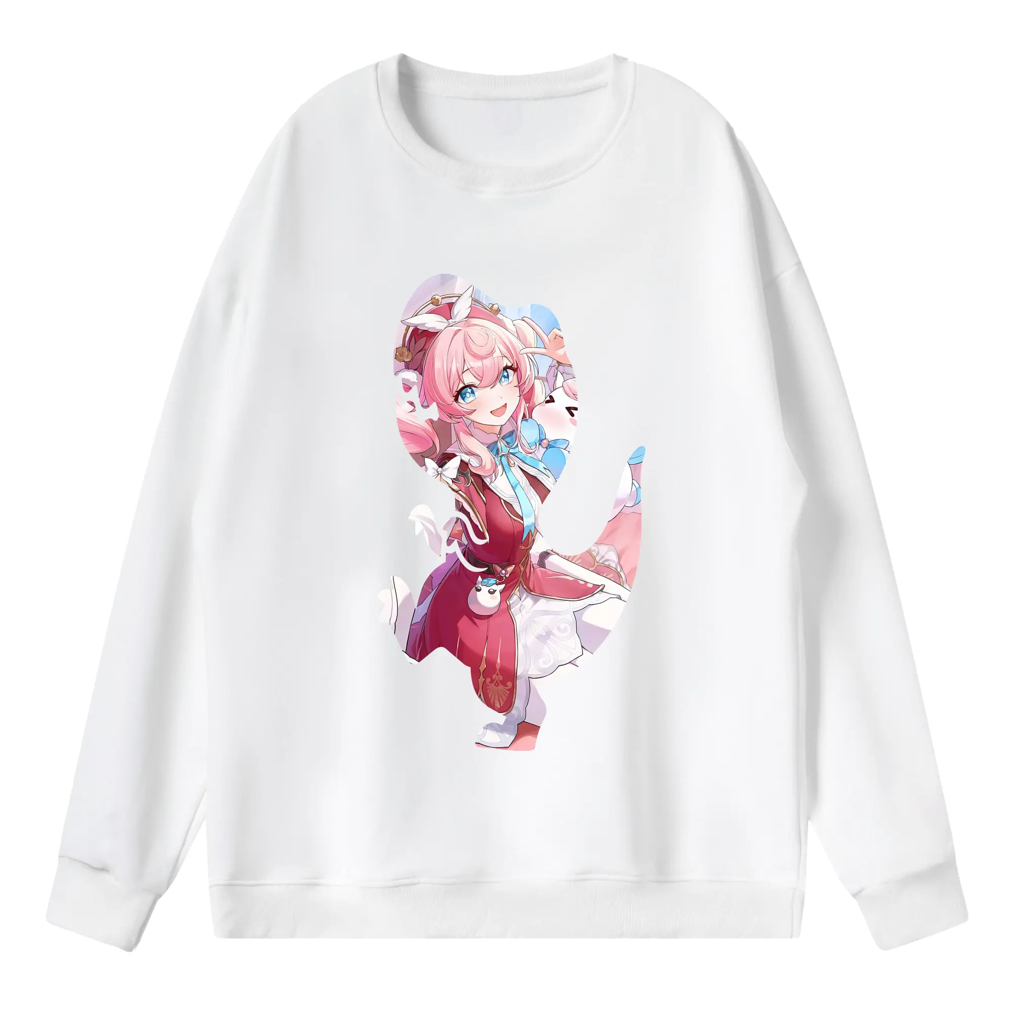 鳴潮 グッズ アンコ - 薄手 クルーネック スウェット 裏毛260g · ポリエステル 春秋向け カジュアル 男女兼用 · トレーナー デイリー スポーツ 散歩に最適