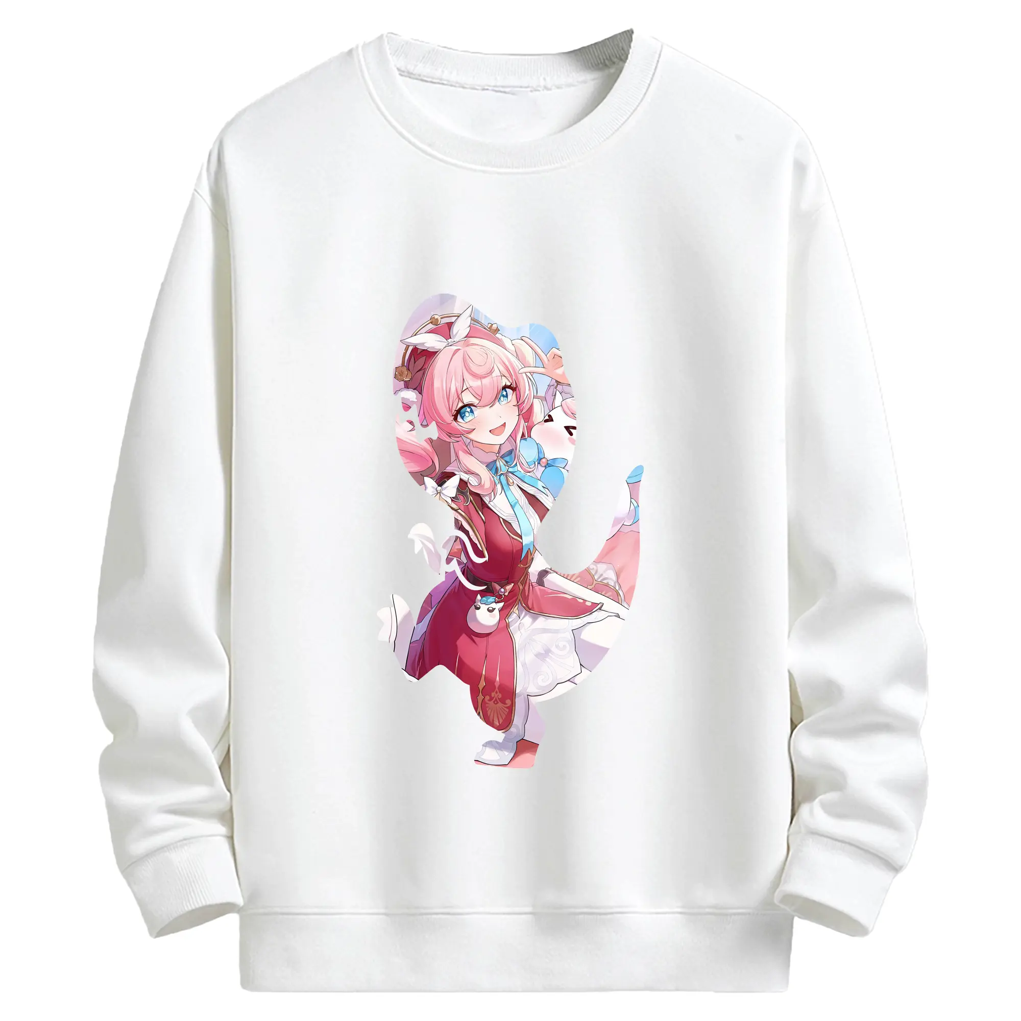 鳴潮 グッズ アンコ - キッズ クルーネックスウェットシャツ ・ フロントプリント ・ 綿80％ ポリエステル20％ ・ 快適 通学 スポーツ 日常使い お散歩用