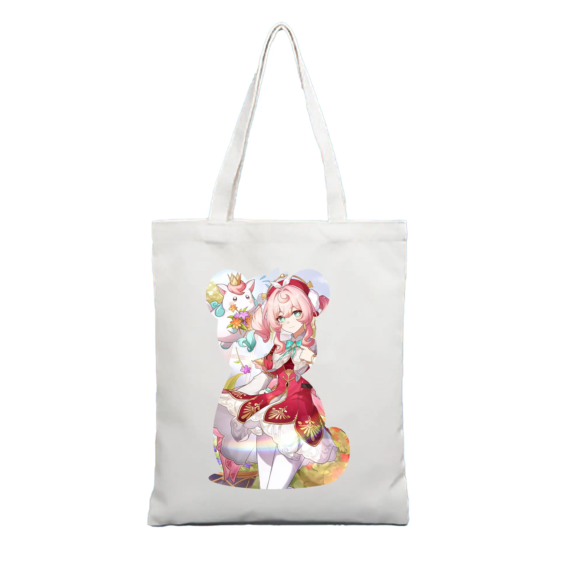 鳴潮 グッズ アンコ - 縦型キャンバス手提げバッグ（トートバッグ） ・ キャンバス素材 ・ ショッピング用 ・ 軽量 丈夫 お手入れ簡単