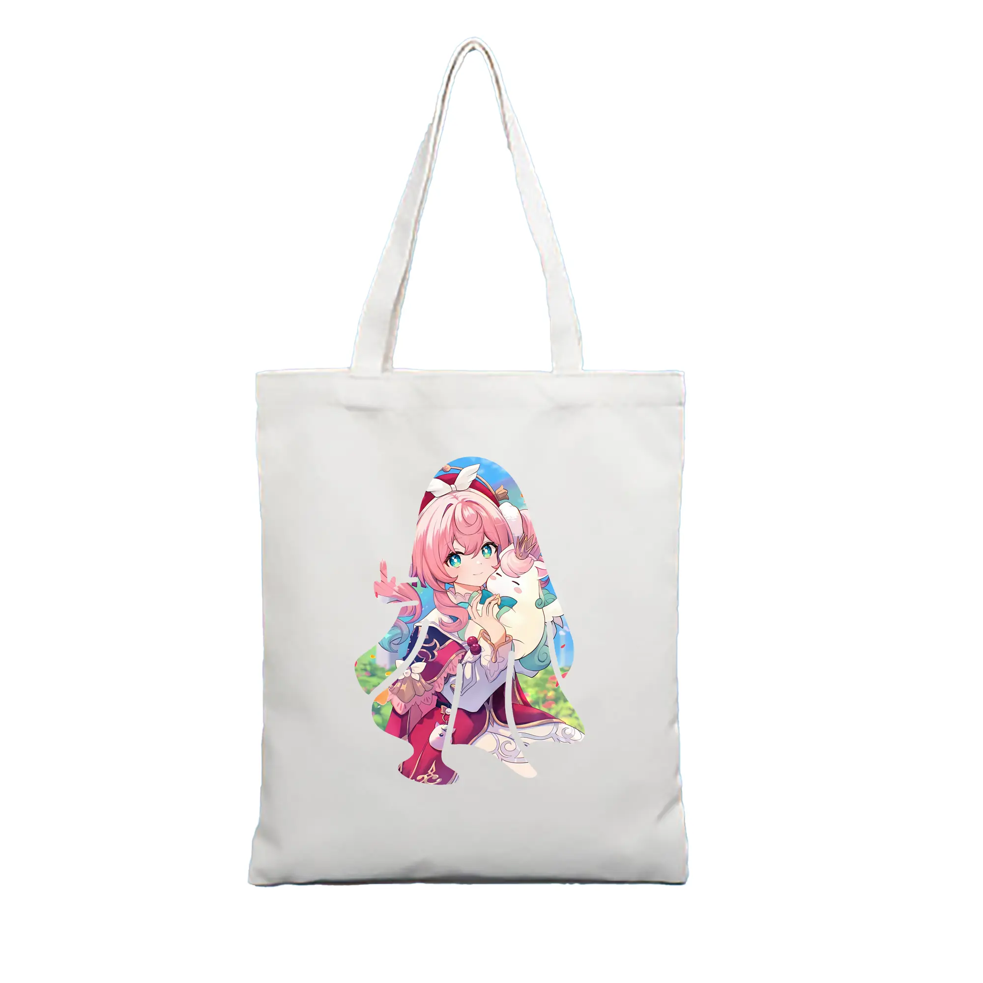 鳴潮 グッズ アンコ - 縦型キャンバス手提げバッグ（トートバッグ） ・ キャンバス素材 ・ ショッピング用 ・ 軽量 丈夫 お手入れ簡単