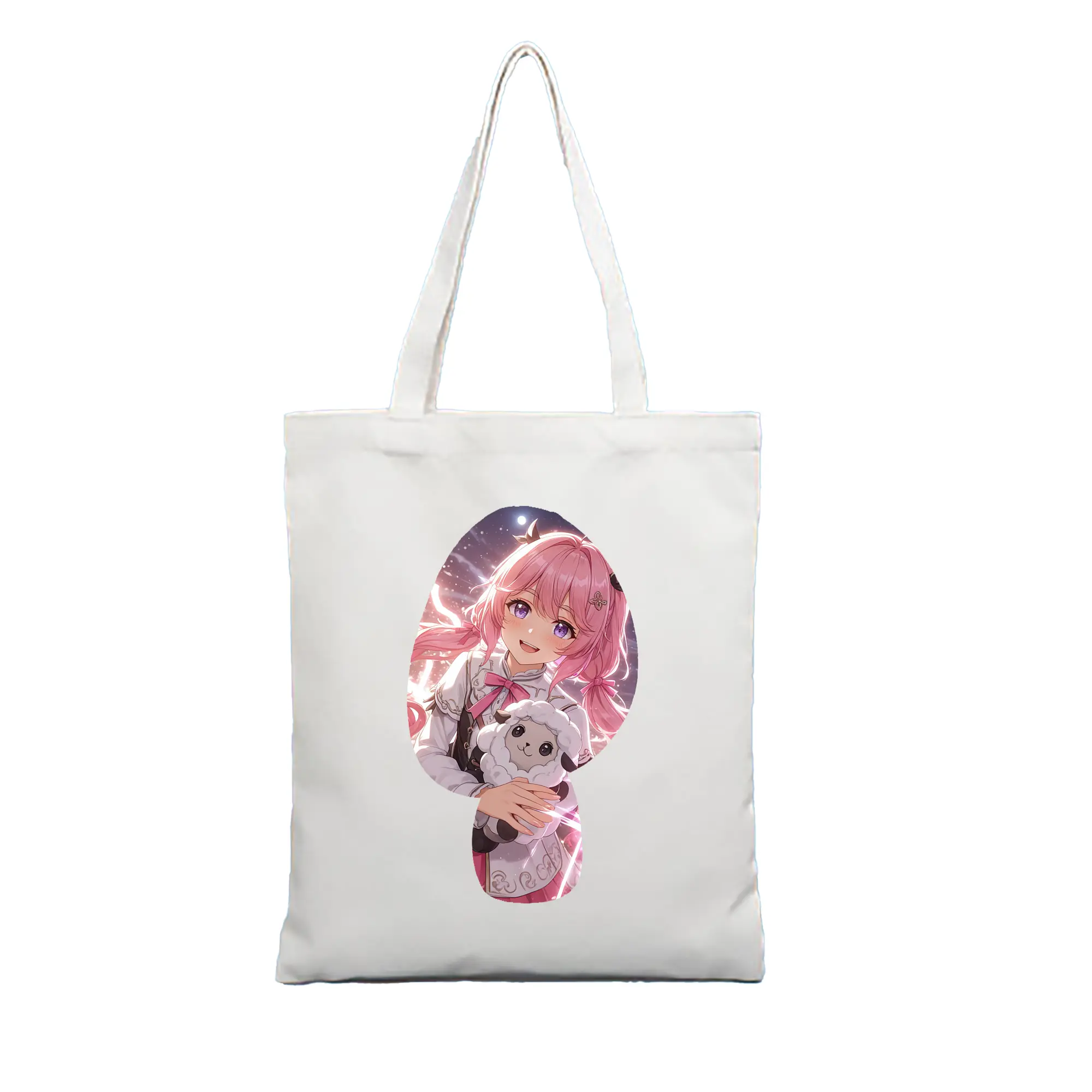 鳴潮 グッズ アンコ - 縦型キャンバス手提げバッグ（トートバッグ） ・ キャンバス素材 ・ ショッピング用 ・ 軽量 丈夫 お手入れ簡単