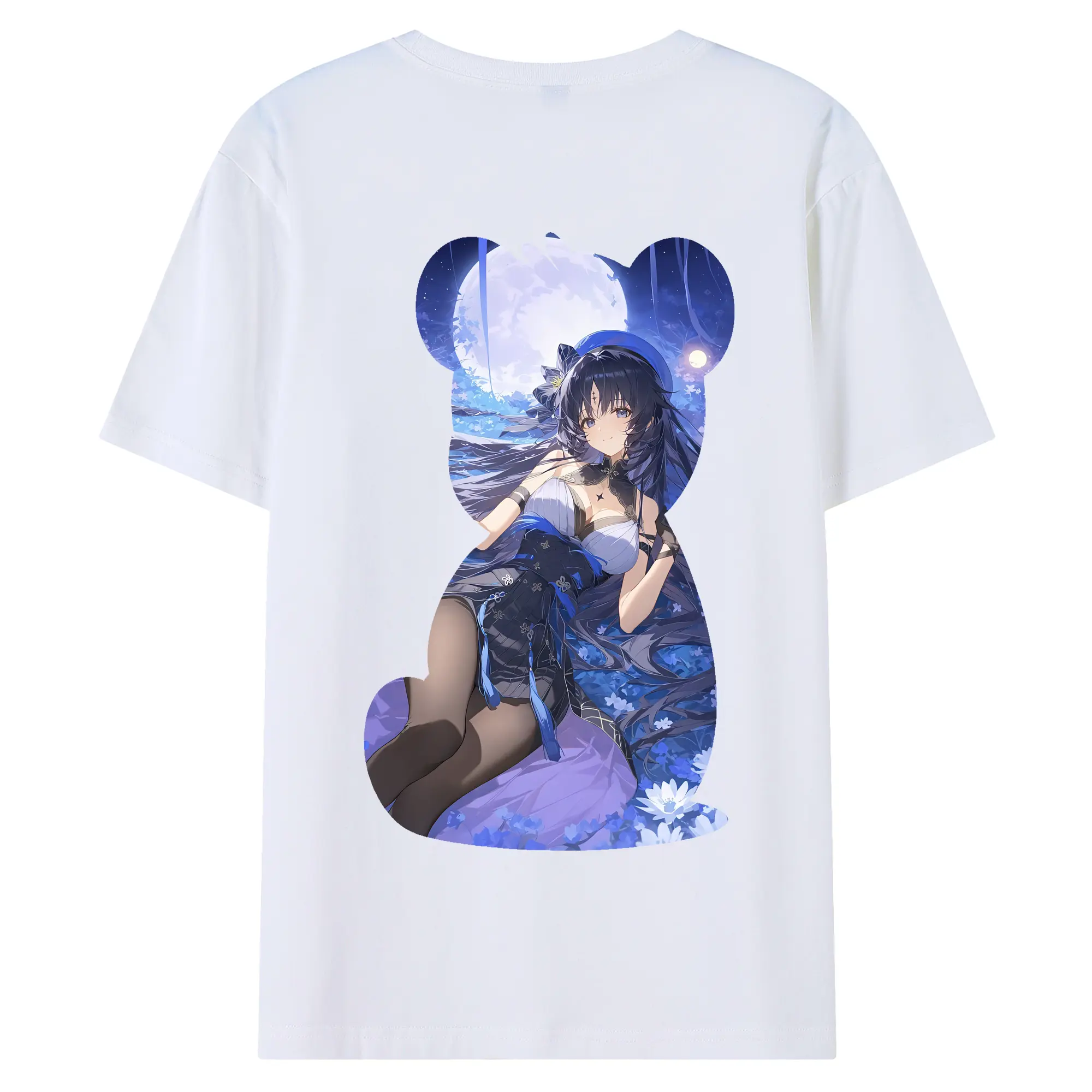 鳴潮 グッズ ヤンヤン - 綿100％ 半袖Tシャツ ・ バックプリント ・ 快適 通気性 ・ 日常使い 散歩 スポーツ用