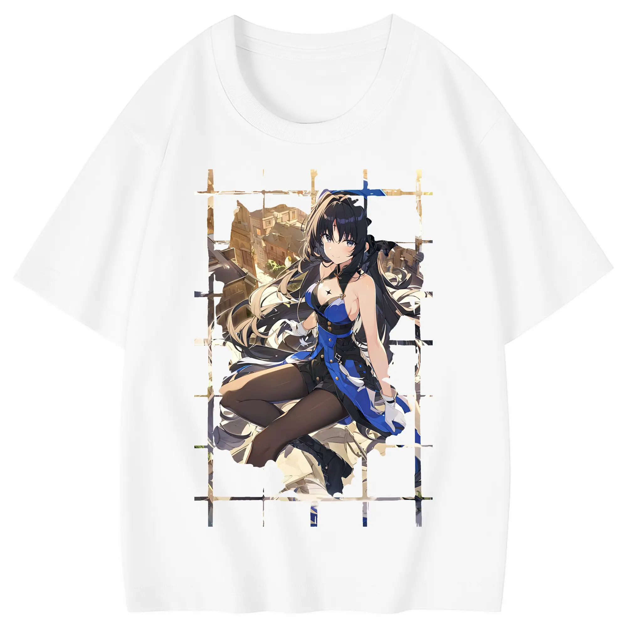 鳴潮 グッズ ヤンヤン - 綿100％ キッズTシャツ ・ フロントプリント ・ 快適 通気性 ・ スポーツ カジュアル 散歩用