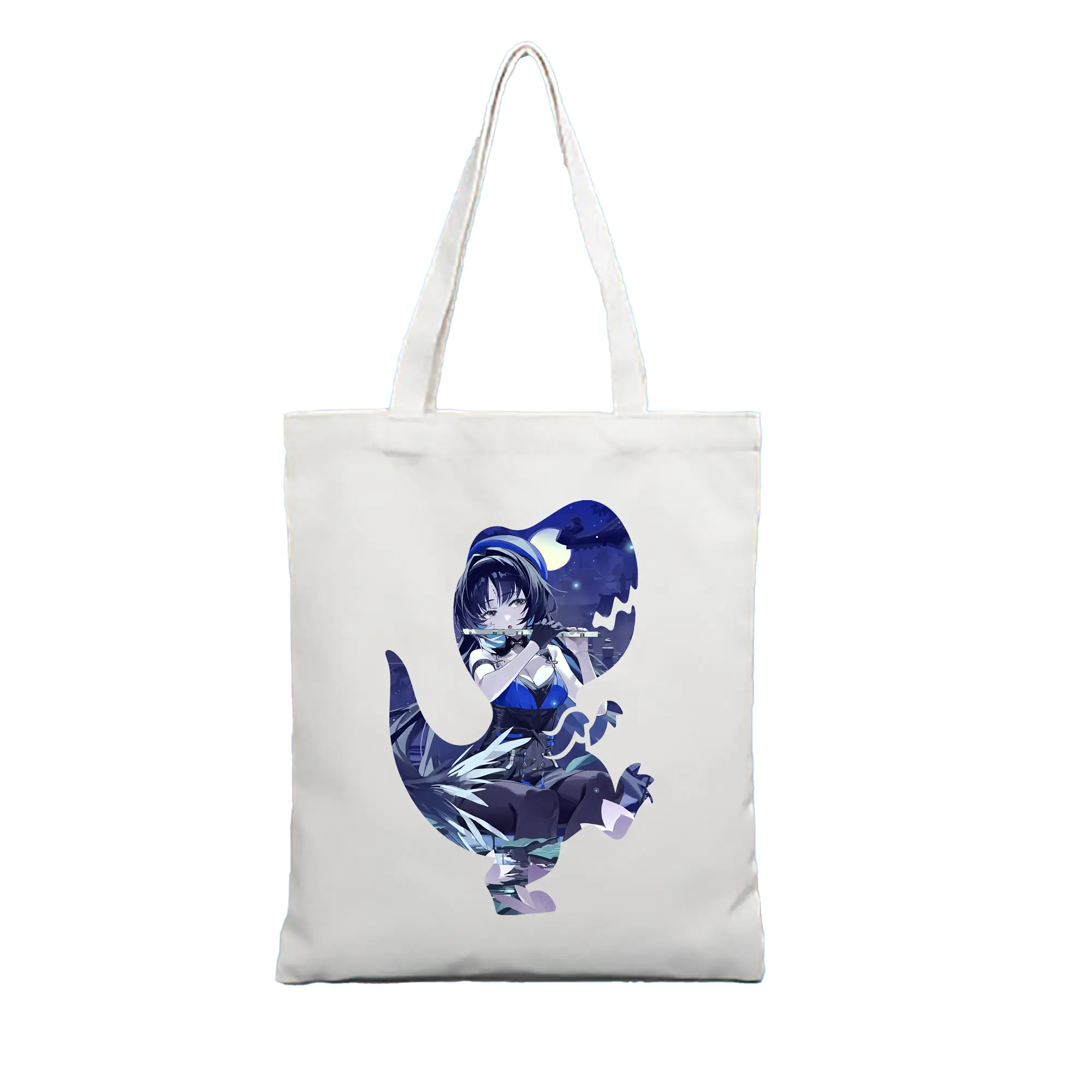 鳴潮 グッズ ヤンヤン - 縦型キャンバス手提げバッグ（トートバッグ） ・ キャンバス素材 ・ ショッピング用 ・ 軽量 丈夫 お手入れ簡単