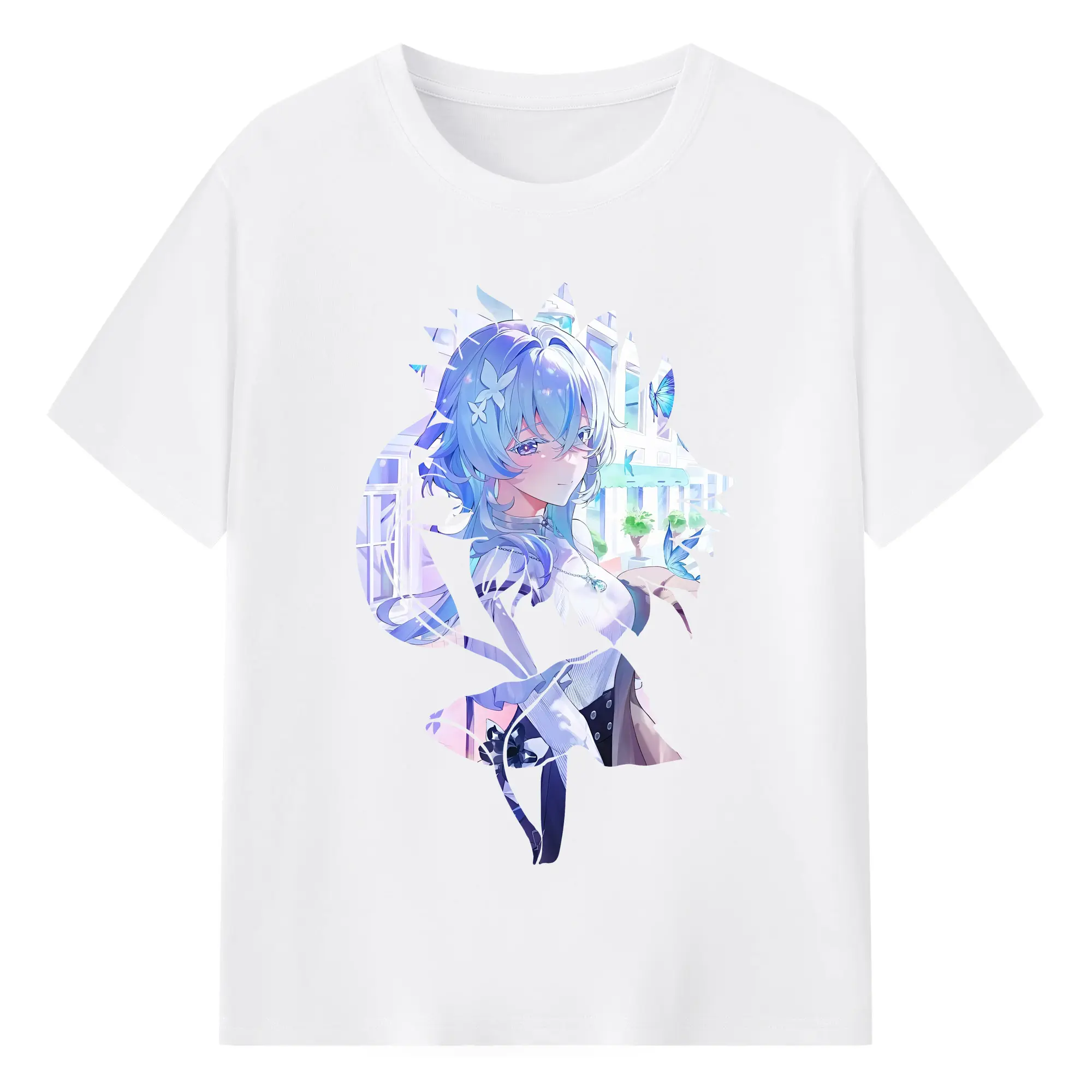 鳴潮 グッズ ショアキーパー - 綿100％ 半袖Tシャツ ・ フロントプリント ・ 快適 通気性 ・ 日常使い 散歩 スポーツ用