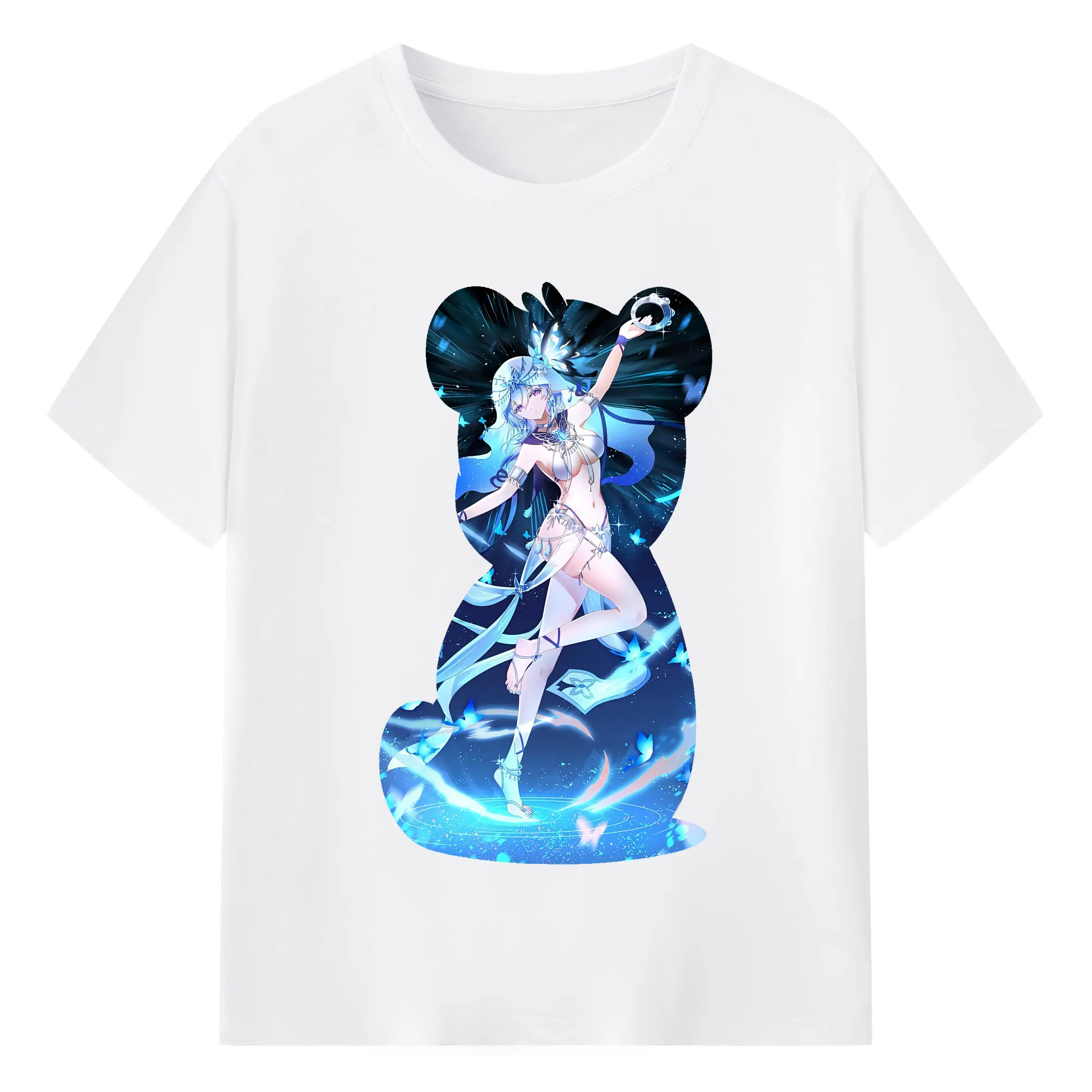 鳴潮 グッズ ショアキーパー - 綿100％ 半袖Tシャツ ・ フロントプリント ・ 快適 通気性 ・ 日常使い 散歩 スポーツ用