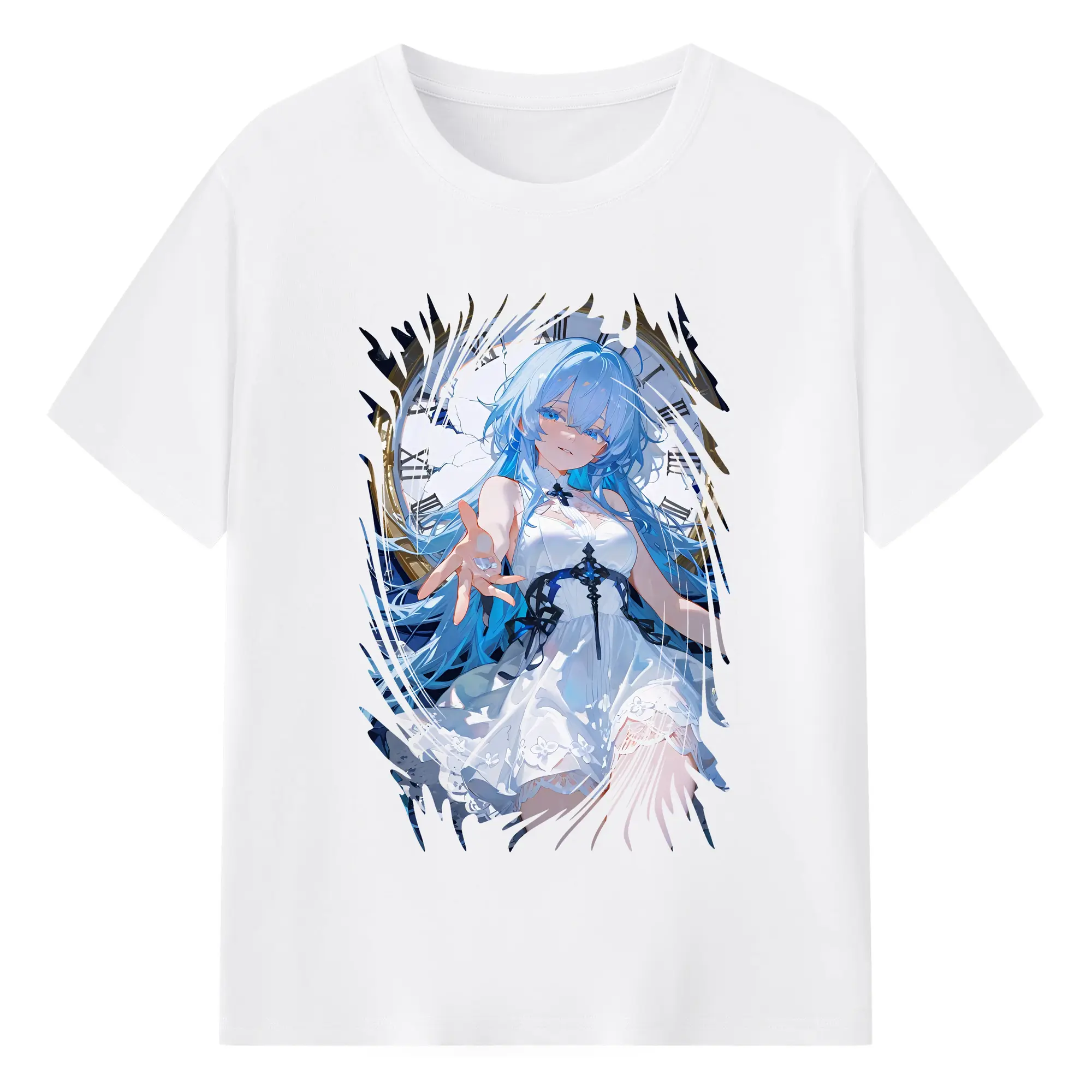 鳴潮 グッズ ショアキーパー - 綿100％ 半袖Tシャツ ・ フロントプリント ・ 快適 通気性 ・ 日常使い 散歩 スポーツ用