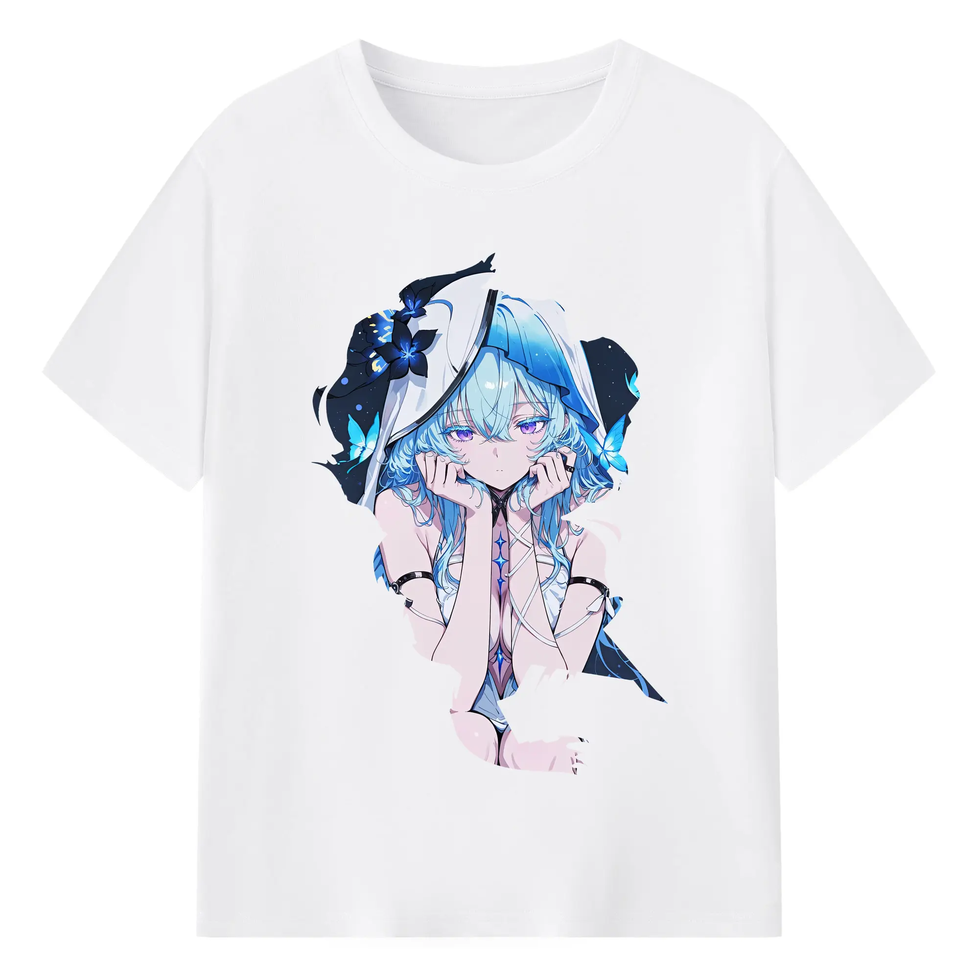 鳴潮 グッズ ショアキーパー - 綿100％ 半袖Tシャツ ・ フロントプリント ・ 快適 通気性 ・ 日常使い 散歩 スポーツ用