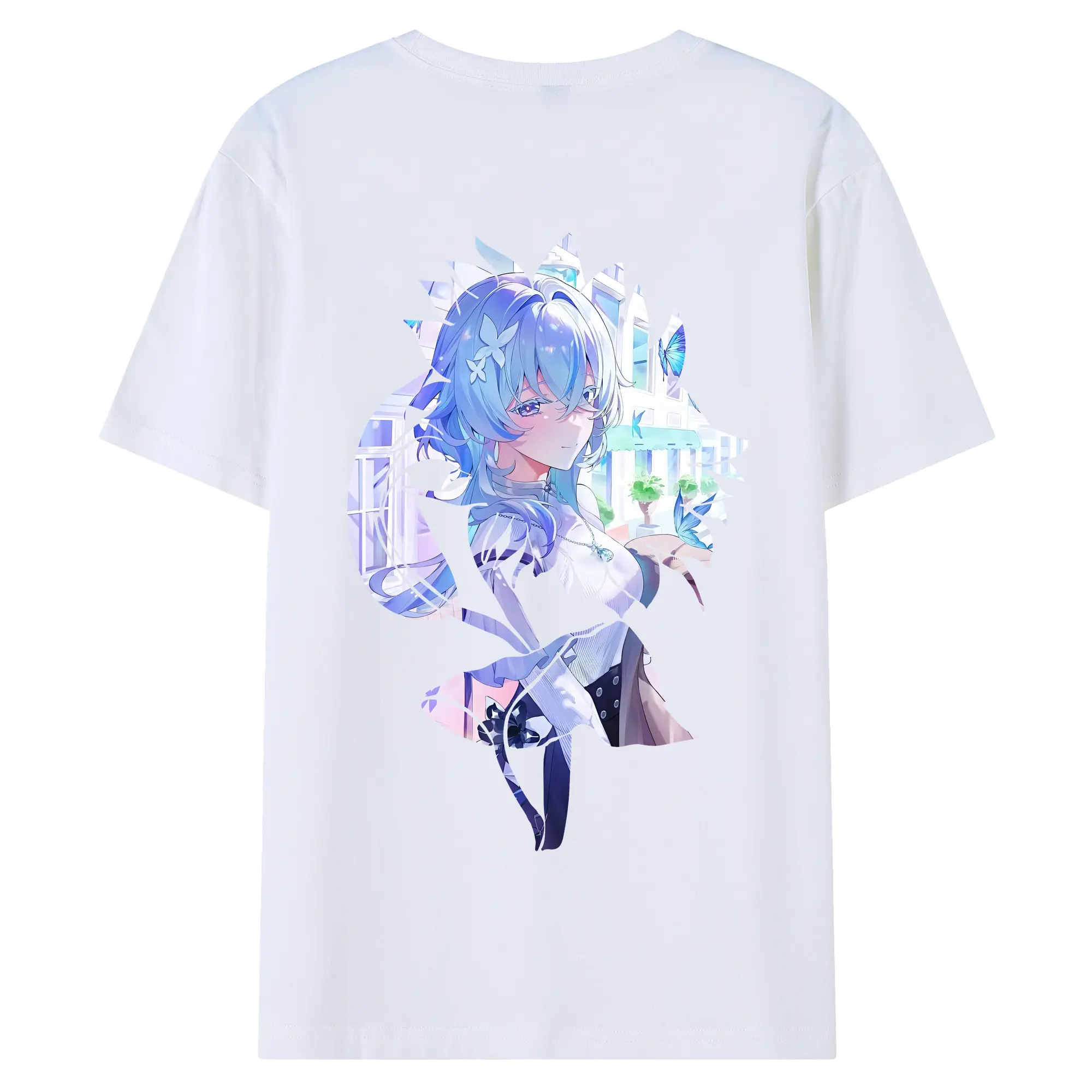 鳴潮 グッズ ショアキーパー - 綿100％ 半袖Tシャツ ・ バックプリント ・ 快適 通気性 ・ 日常使い 散歩 スポーツ用