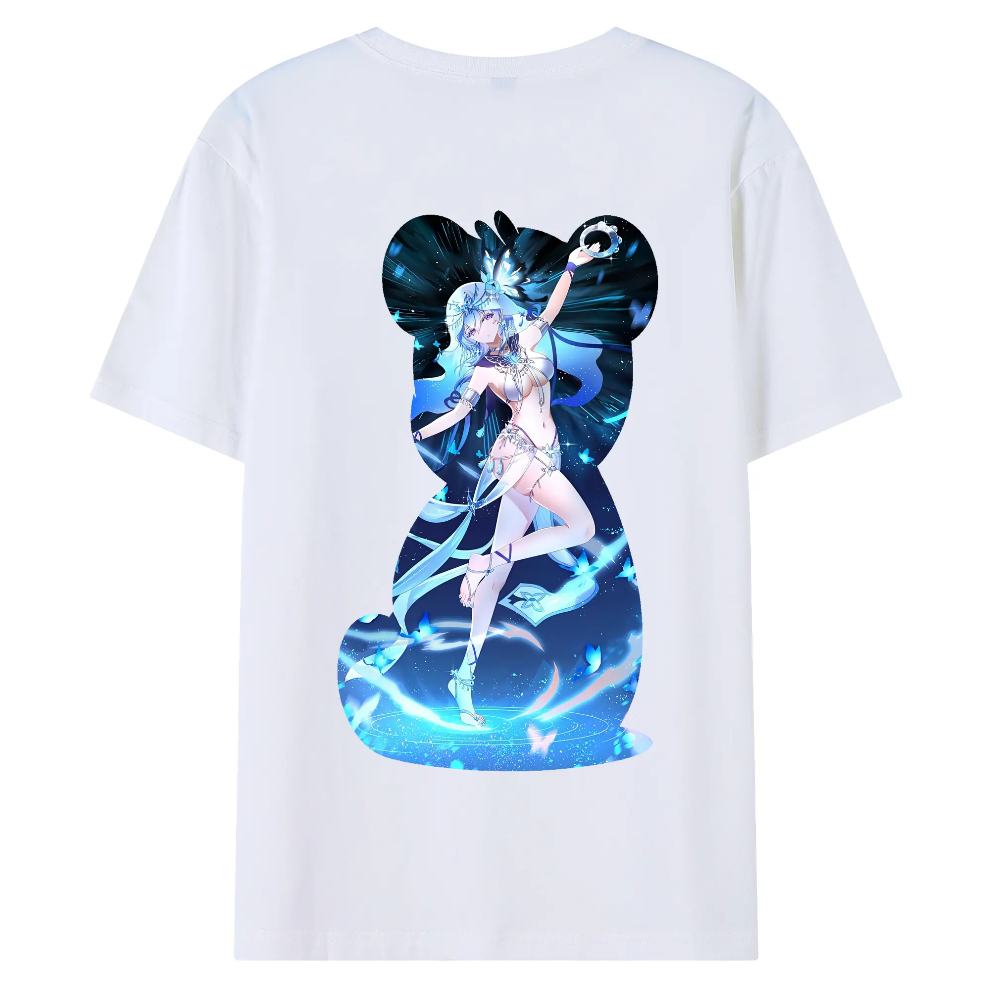 鳴潮 グッズ ショアキーパー - 綿100％ 半袖Tシャツ ・ バックプリント ・ 快適 通気性 ・ 日常使い 散歩 スポーツ用