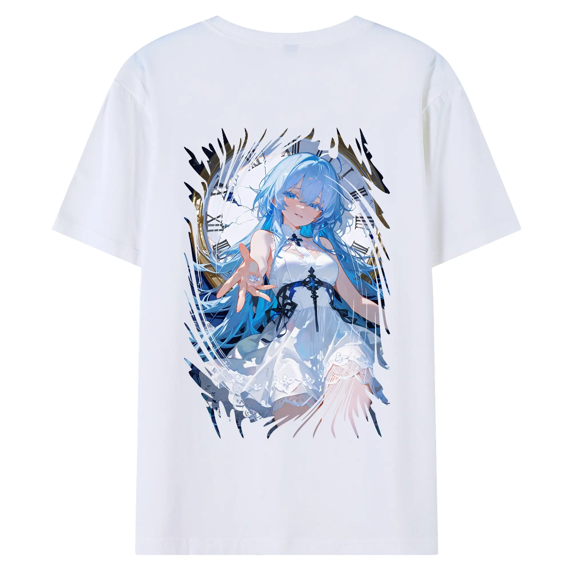 鳴潮 グッズ ショアキーパー - 綿100％ 半袖Tシャツ ・ バックプリント ・ 快適 通気性 ・ 日常使い 散歩 スポーツ用