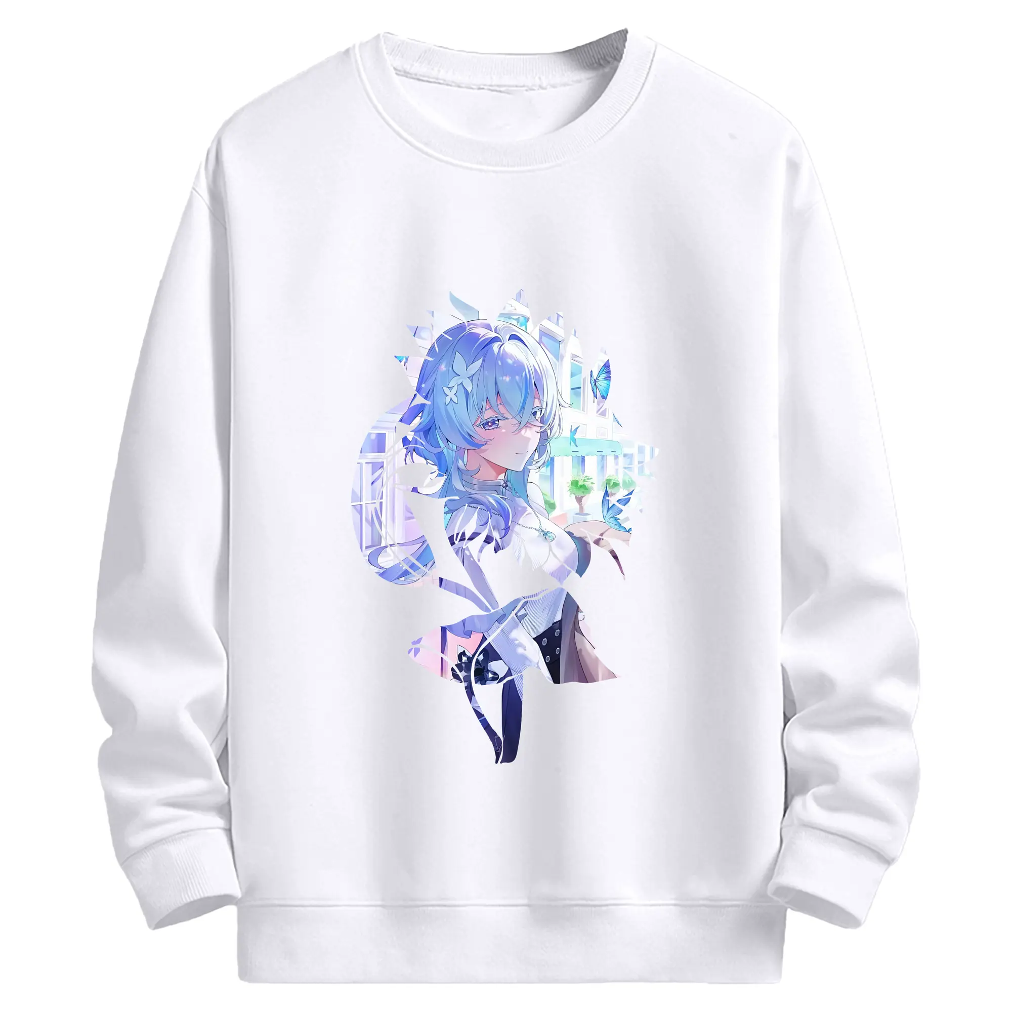 鳴潮 グッズ ショアキーパー - 高品質 クルーネック スウェット ・ コットン59％ ポリエステル41％ ・ ユニセックス 長袖 トレーナー ・ カジュアル デイリー スポーツ 散歩用