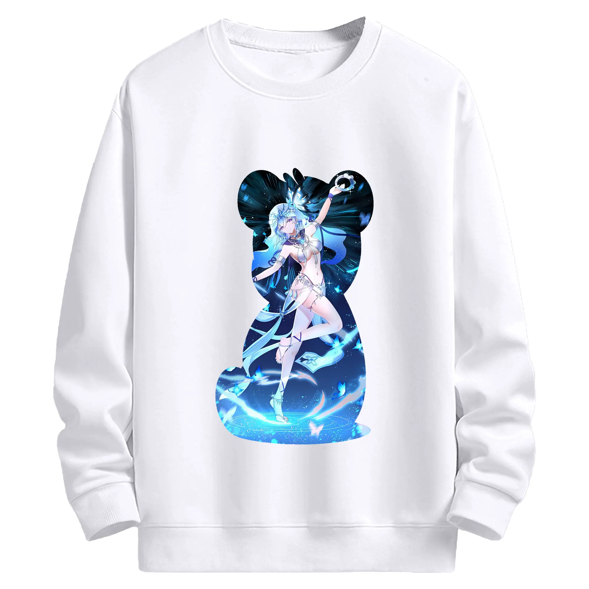 鳴潮 グッズ ショアキーパー - 高品質 クルーネック スウェット ・ コットン59％ ポリエステル41％ ・ ユニセックス 長袖 トレーナー ・ カジュアル デイリー スポーツ 散歩用