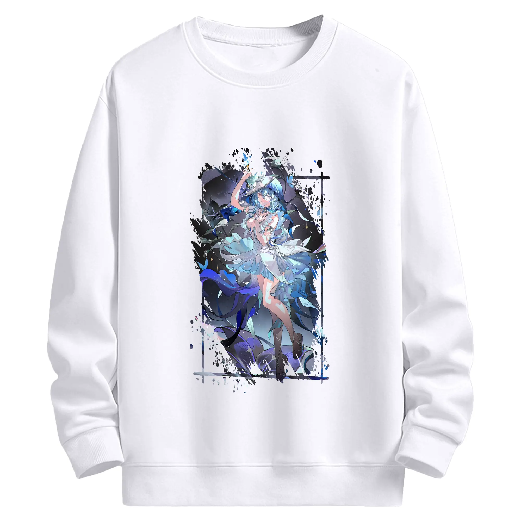 鳴潮 グッズ ショアキーパー - 高品質 クルーネック スウェット ・ コットン59％ ポリエステル41％ ・ ユニセックス 長袖 トレーナー ・ カジュアル デイリー スポーツ 散歩用