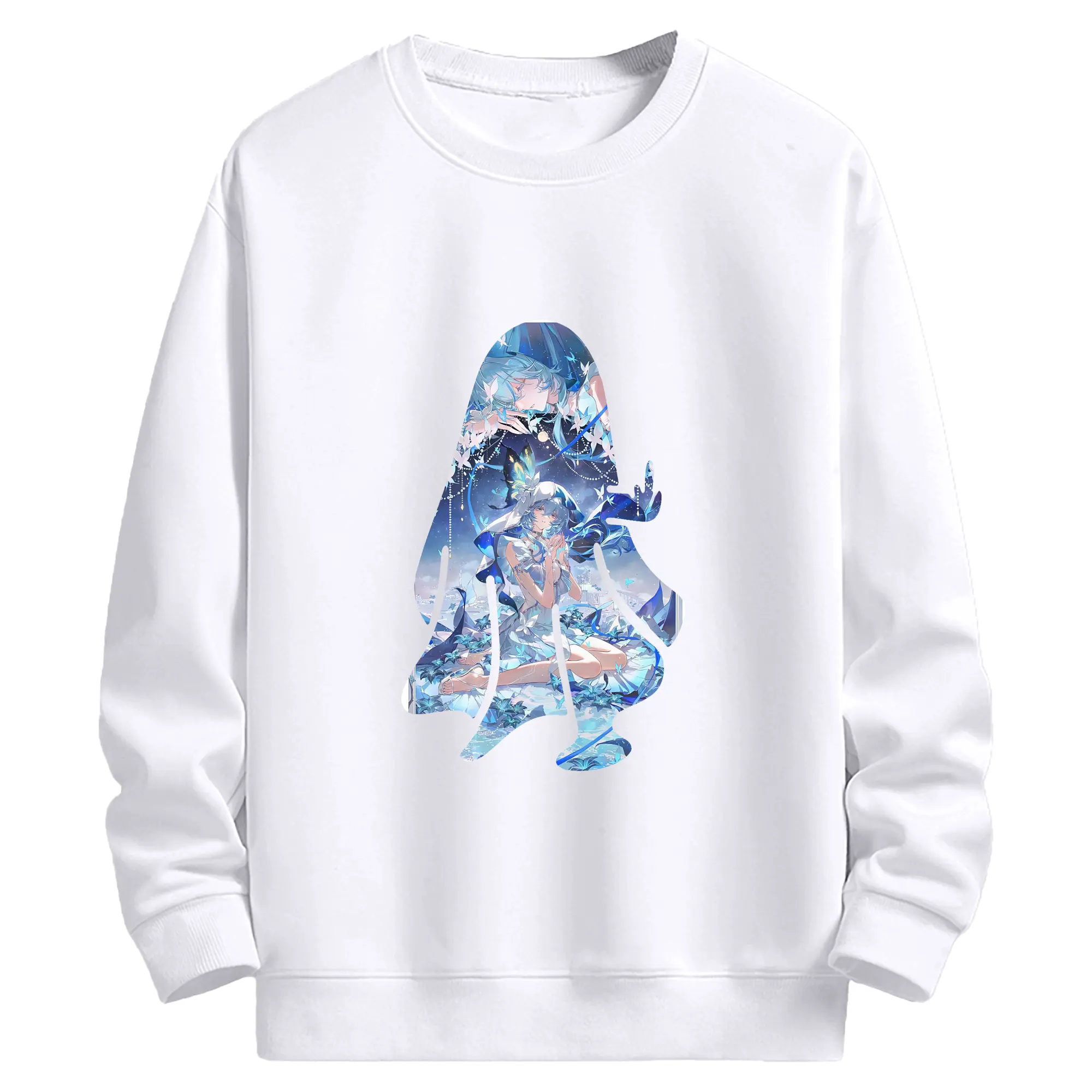 鳴潮 グッズ ショアキーパー - 高品質 クルーネック スウェット ・ コットン59％ ポリエステル41％ ・ ユニセックス 長袖 トレーナー ・ カジュアル デイリー スポーツ 散歩用