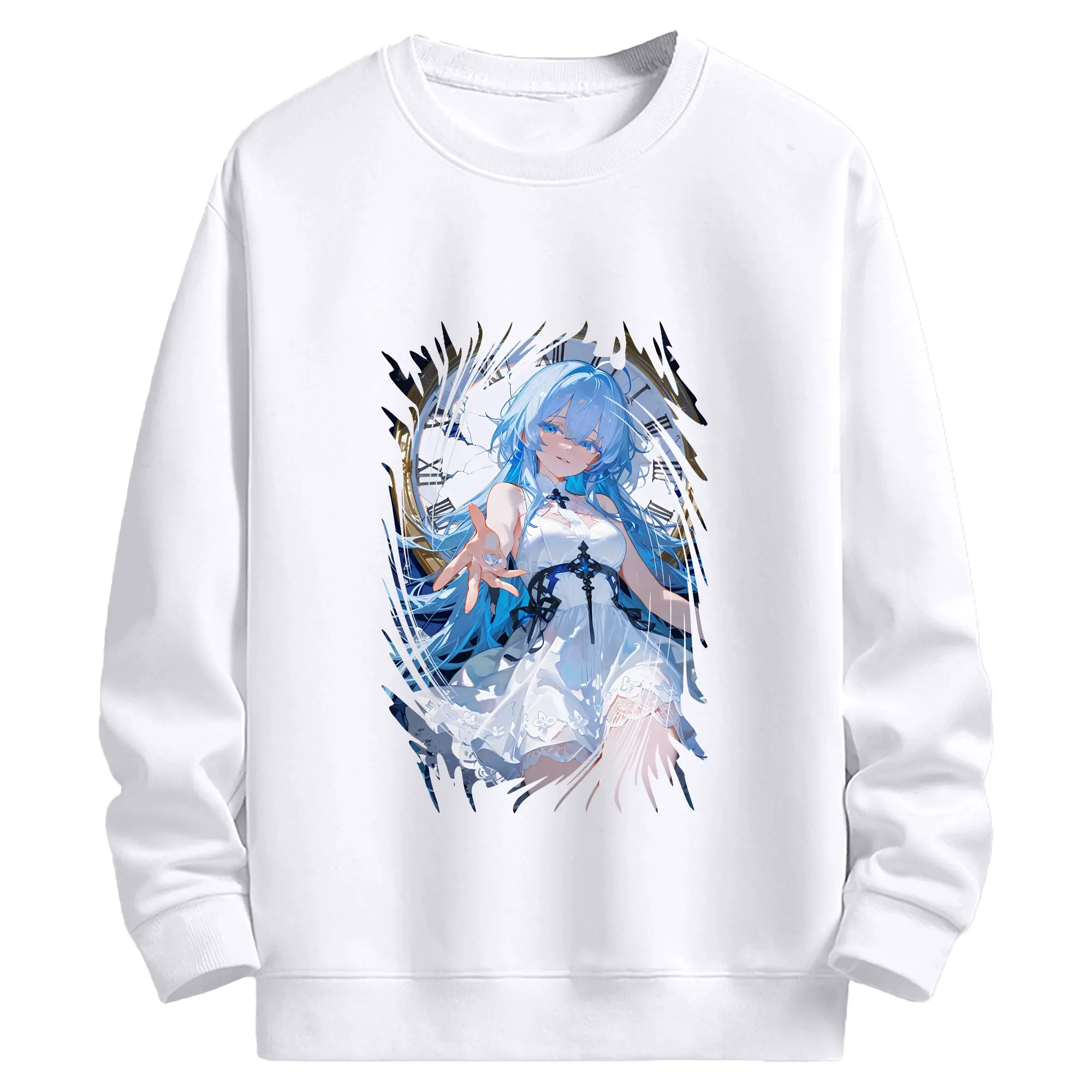 鳴潮 グッズ ショアキーパー - 高品質 クルーネック スウェット ・ コットン59％ ポリエステル41％ ・ ユニセックス 長袖 トレーナー ・ カジュアル デイリー スポーツ 散歩用