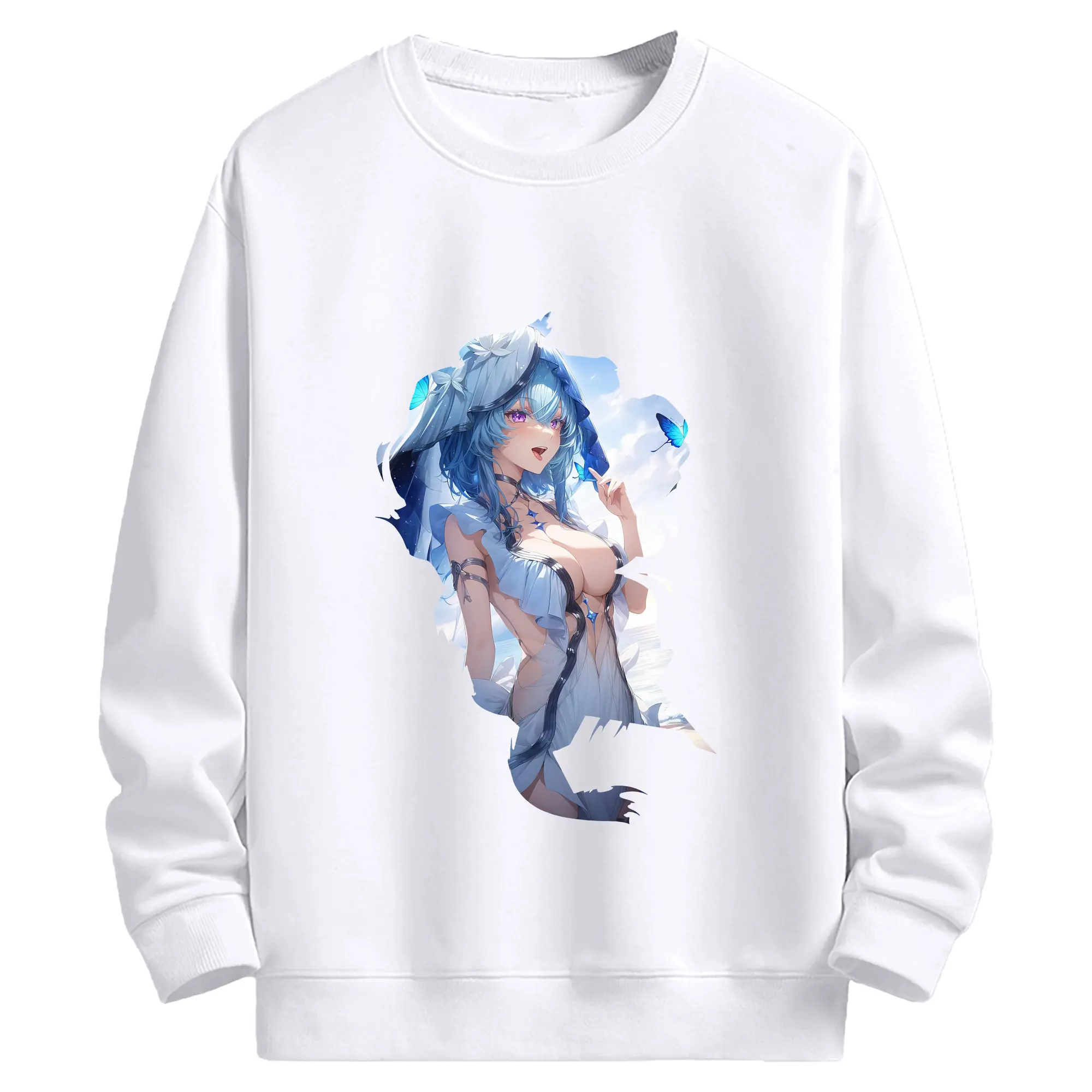 鳴潮 グッズ ショアキーパー - 高品質 クルーネック スウェット ・ コットン59％ ポリエステル41％ ・ ユニセックス 長袖 トレーナー ・ カジュアル デイリー スポーツ 散歩用