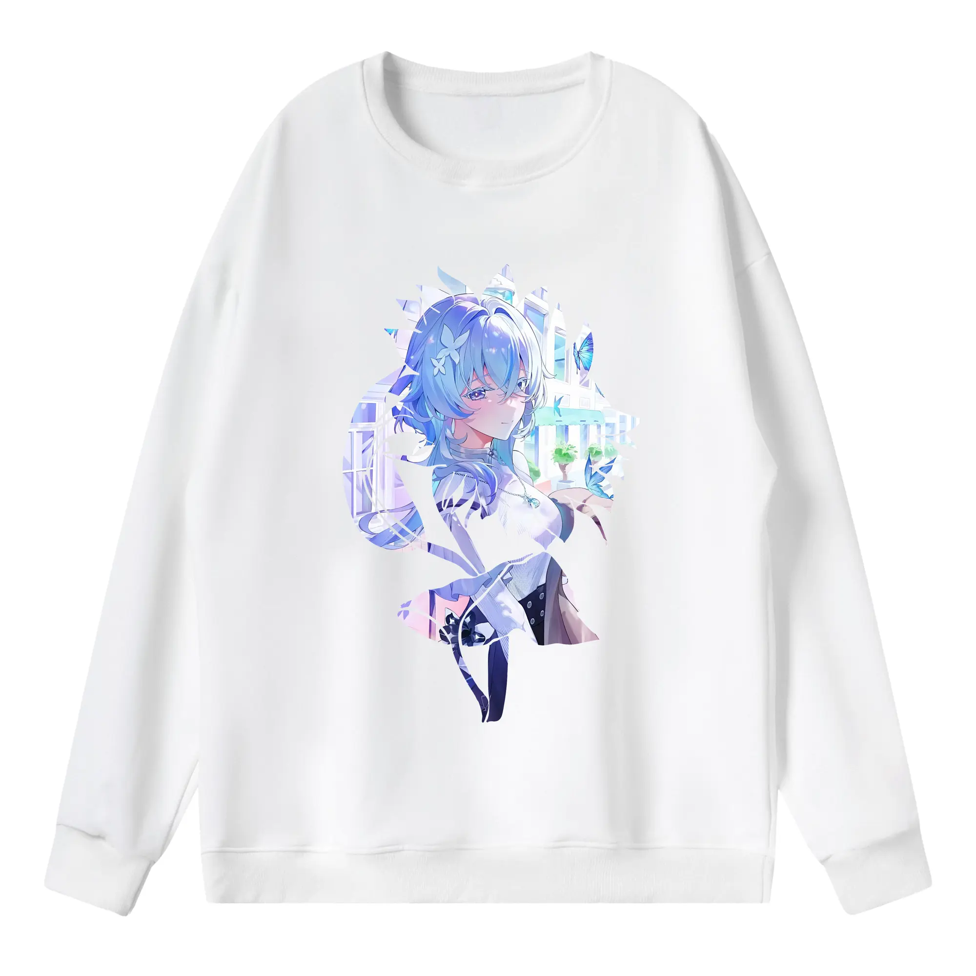 鳴潮 グッズ ショアキーパー - 薄手 クルーネック スウェット 裏毛260g · ポリエステル 春秋向け カジュアル 男女兼用 · トレーナー デイリー スポーツ 散歩に最適