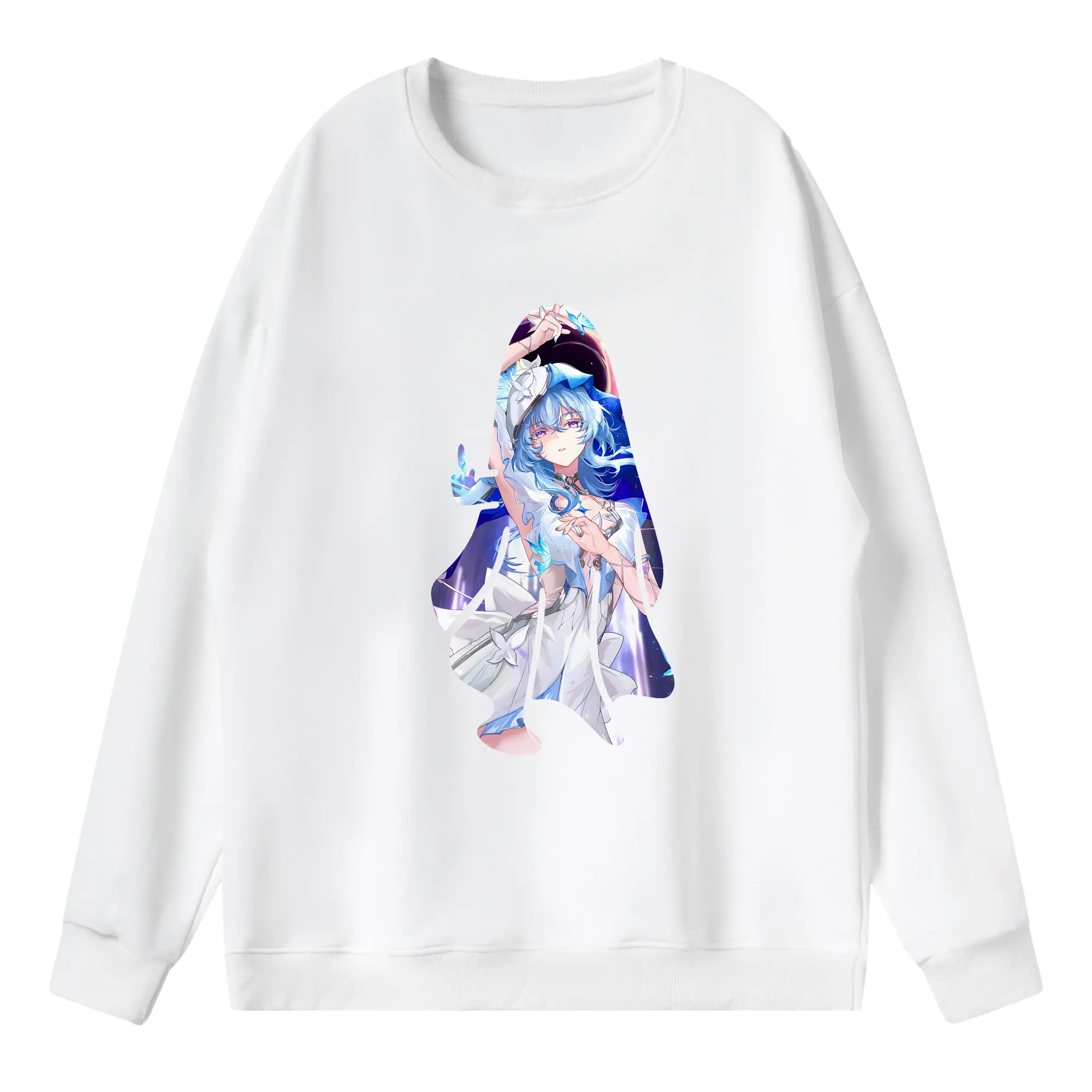 鳴潮 グッズ ショアキーパー - 薄手 クルーネック スウェット 裏毛260g · ポリエステル 春秋向け カジュアル 男女兼用 · トレーナー デイリー スポーツ 散歩に最適