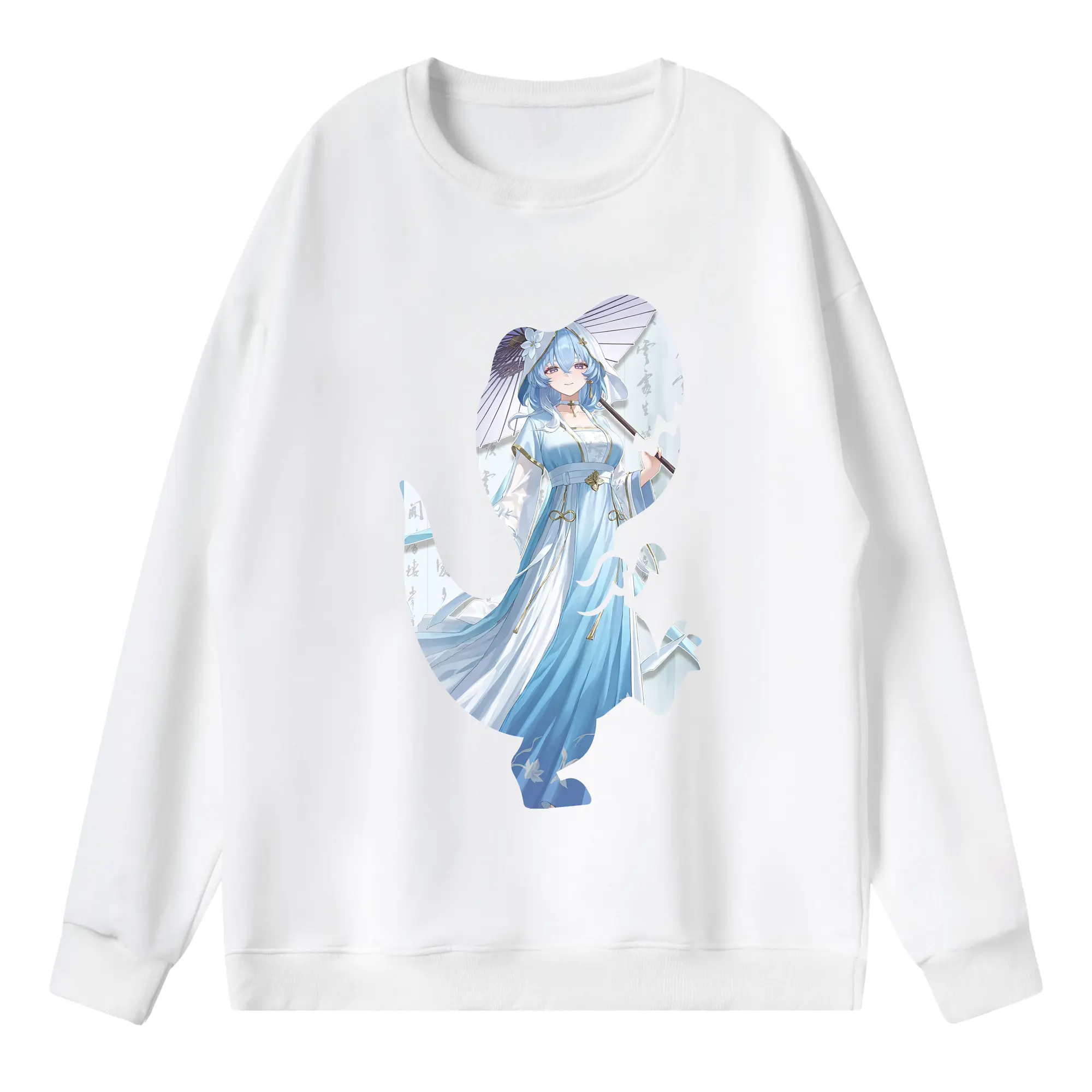 鳴潮 グッズ ショアキーパー - 薄手 クルーネック スウェット 裏毛260g · ポリエステル 春秋向け カジュアル 男女兼用 · トレーナー デイリー スポーツ 散歩に最適