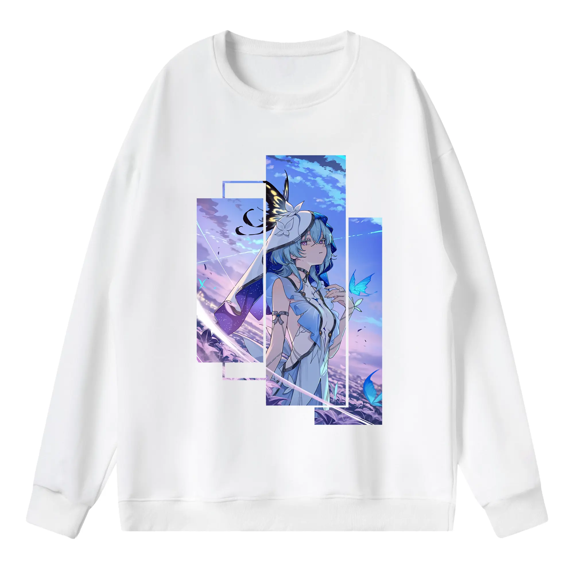 鳴潮 グッズ ショアキーパー - 薄手 クルーネック スウェット 裏毛260g · ポリエステル 春秋向け カジュアル 男女兼用 · トレーナー デイリー スポーツ 散歩に最適