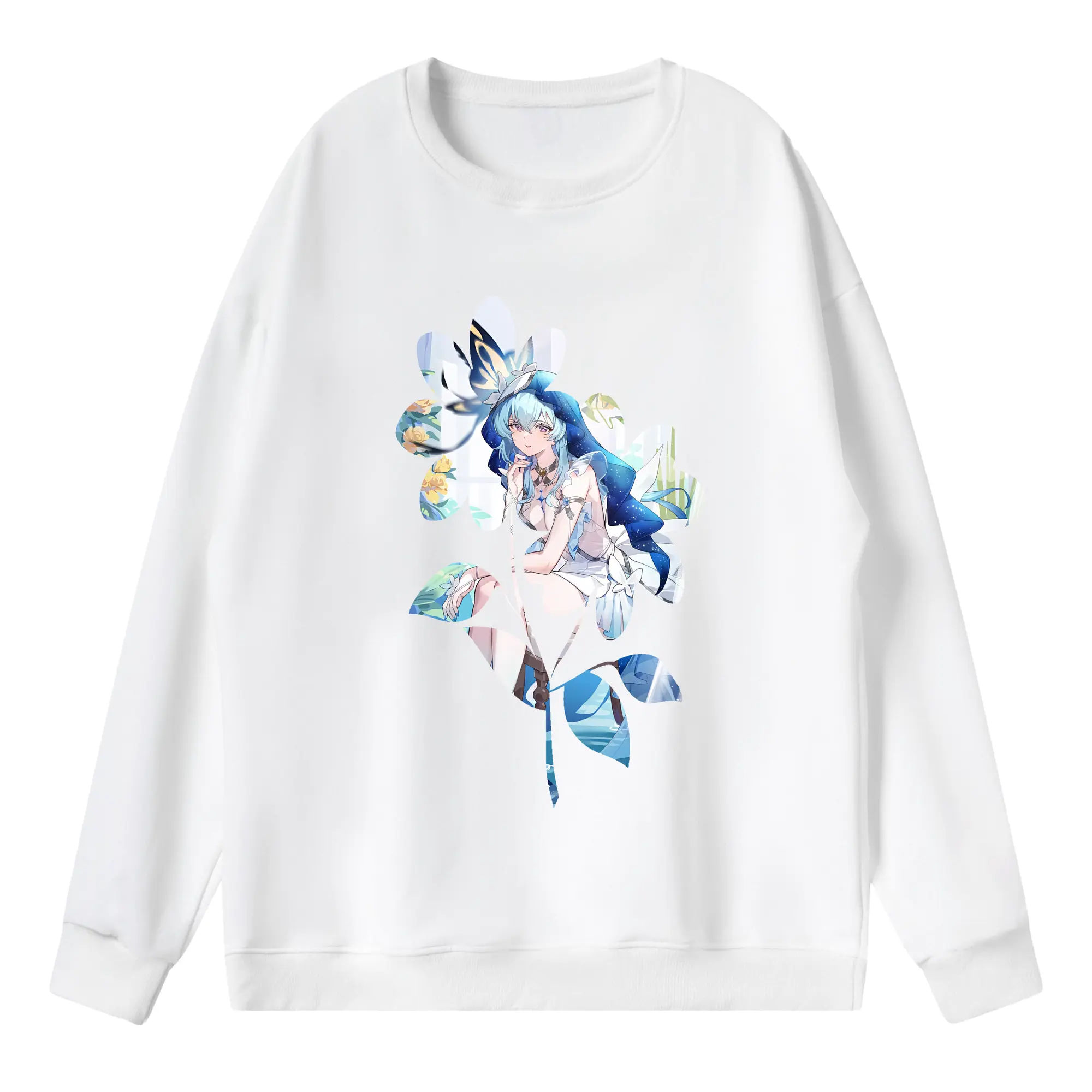 鳴潮 グッズ ショアキーパー - 薄手 クルーネック スウェット 裏毛260g · ポリエステル 春秋向け カジュアル 男女兼用 · トレーナー デイリー スポーツ 散歩に最適