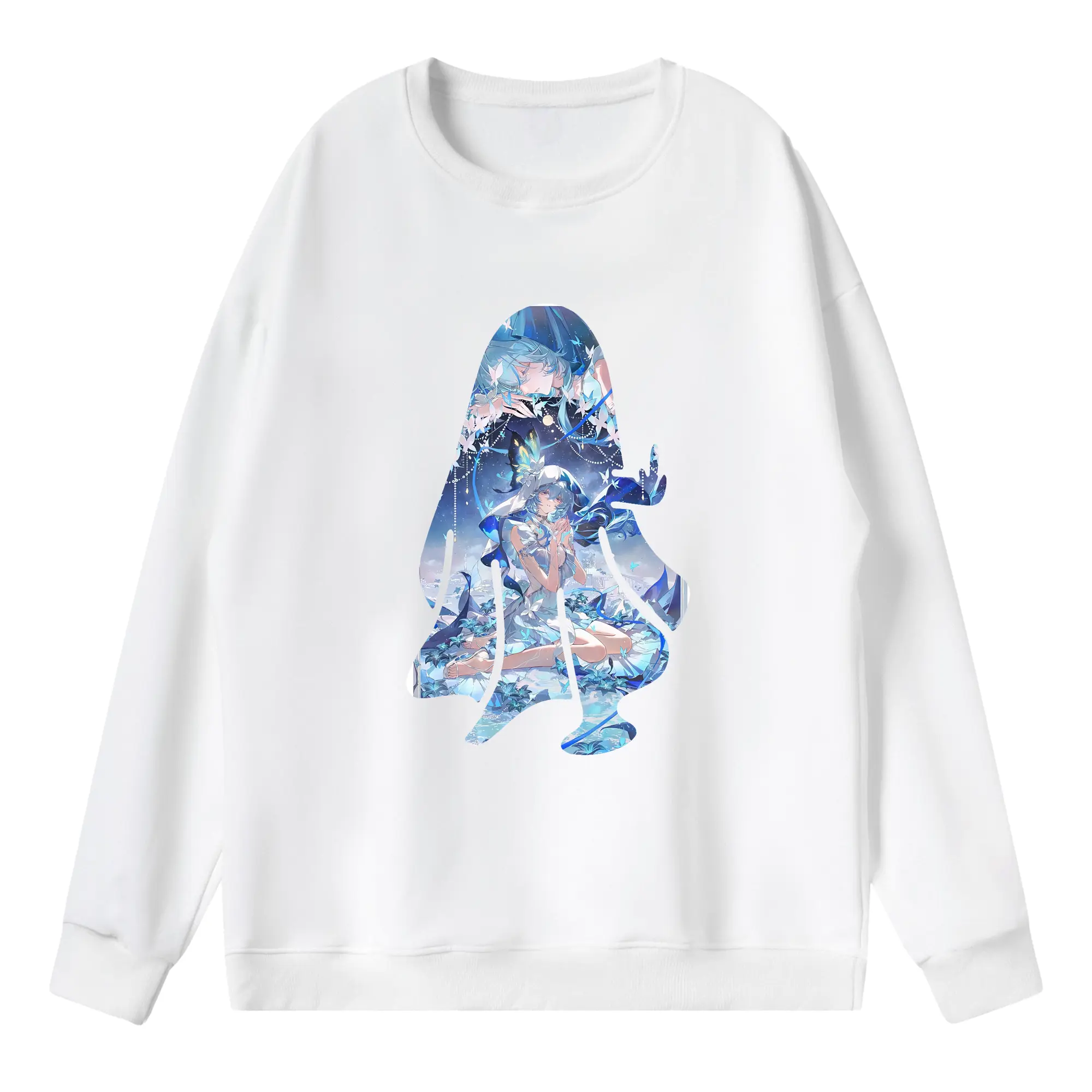 鳴潮 グッズ ショアキーパー - 薄手 クルーネック スウェット 裏毛260g · ポリエステル 春秋向け カジュアル 男女兼用 · トレーナー デイリー スポーツ 散歩に最適